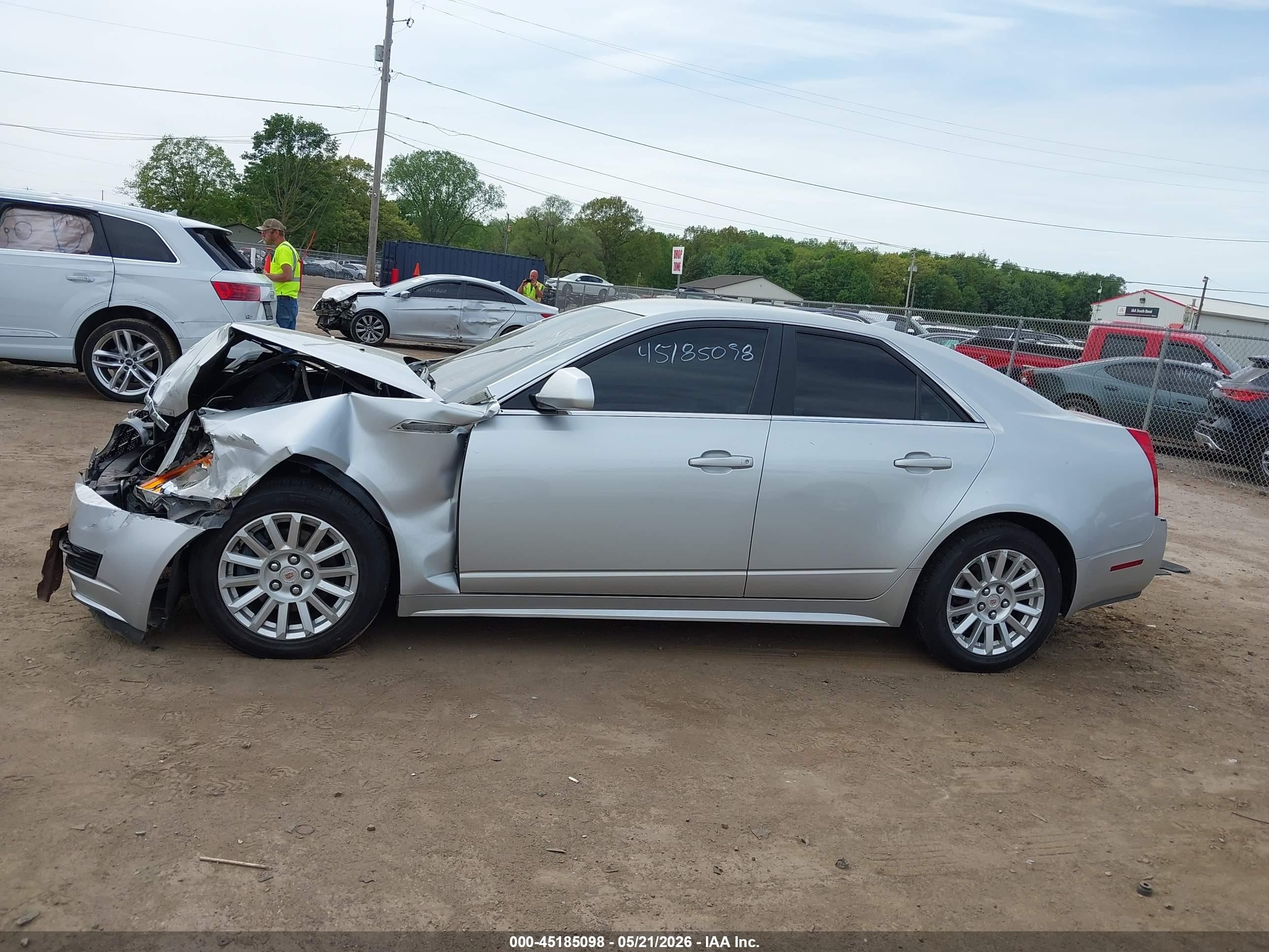 2012 Cadillac Cts Standard Silver vin: 1G6DC5E5XC0107834
