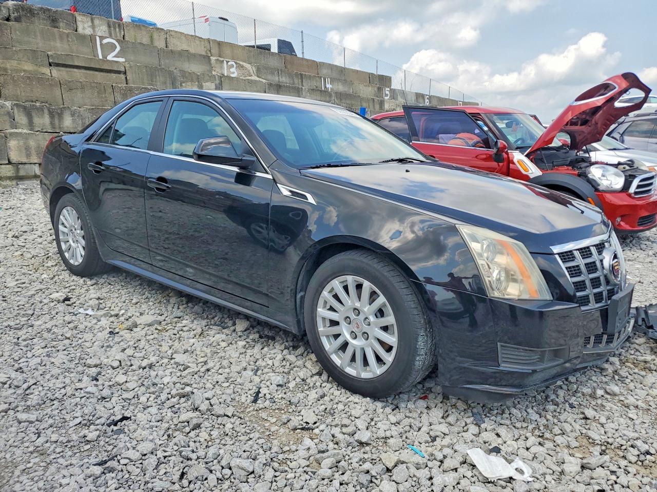 2012 Cadillac Cts Black vin: 1G6DC5E5XC0143054
