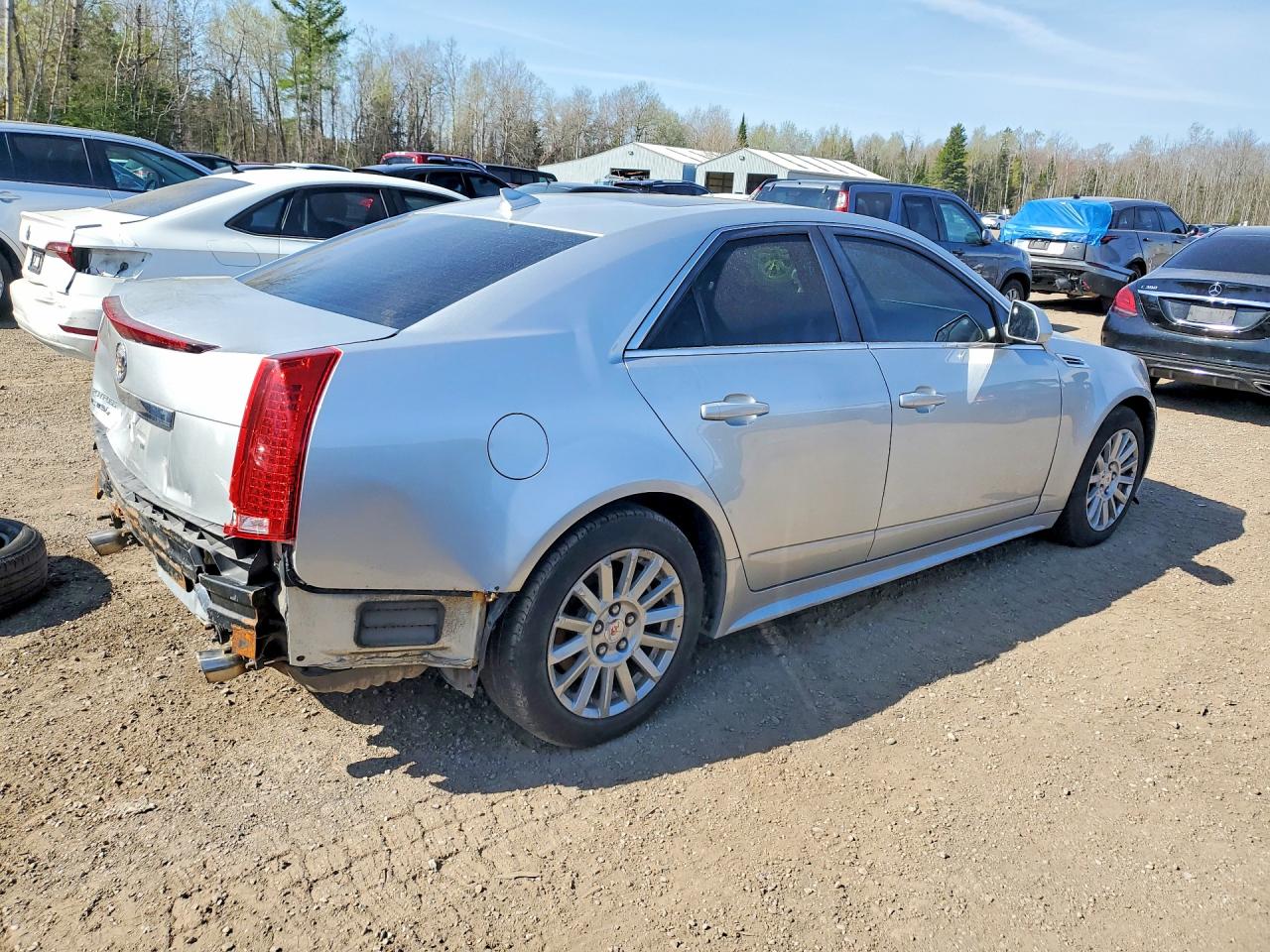 2010 Cadillac Cts 3.0l 4dr Awd Silver vin: 1G6DC5EG0A0109719
