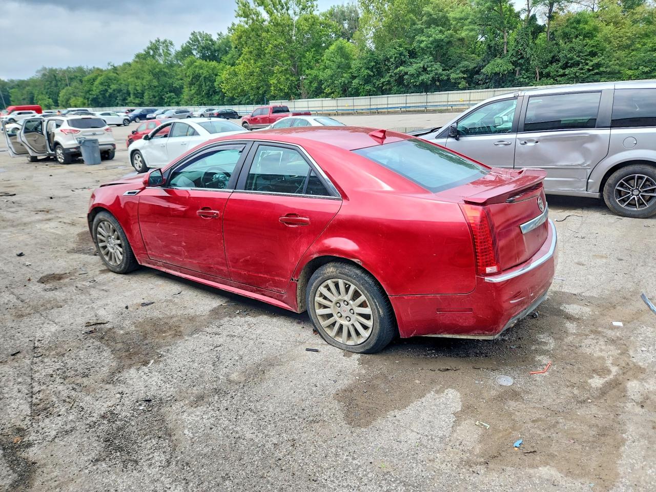 2011 Cadillac Cts Burgundy vin: 1G6DC5EY0B0164648