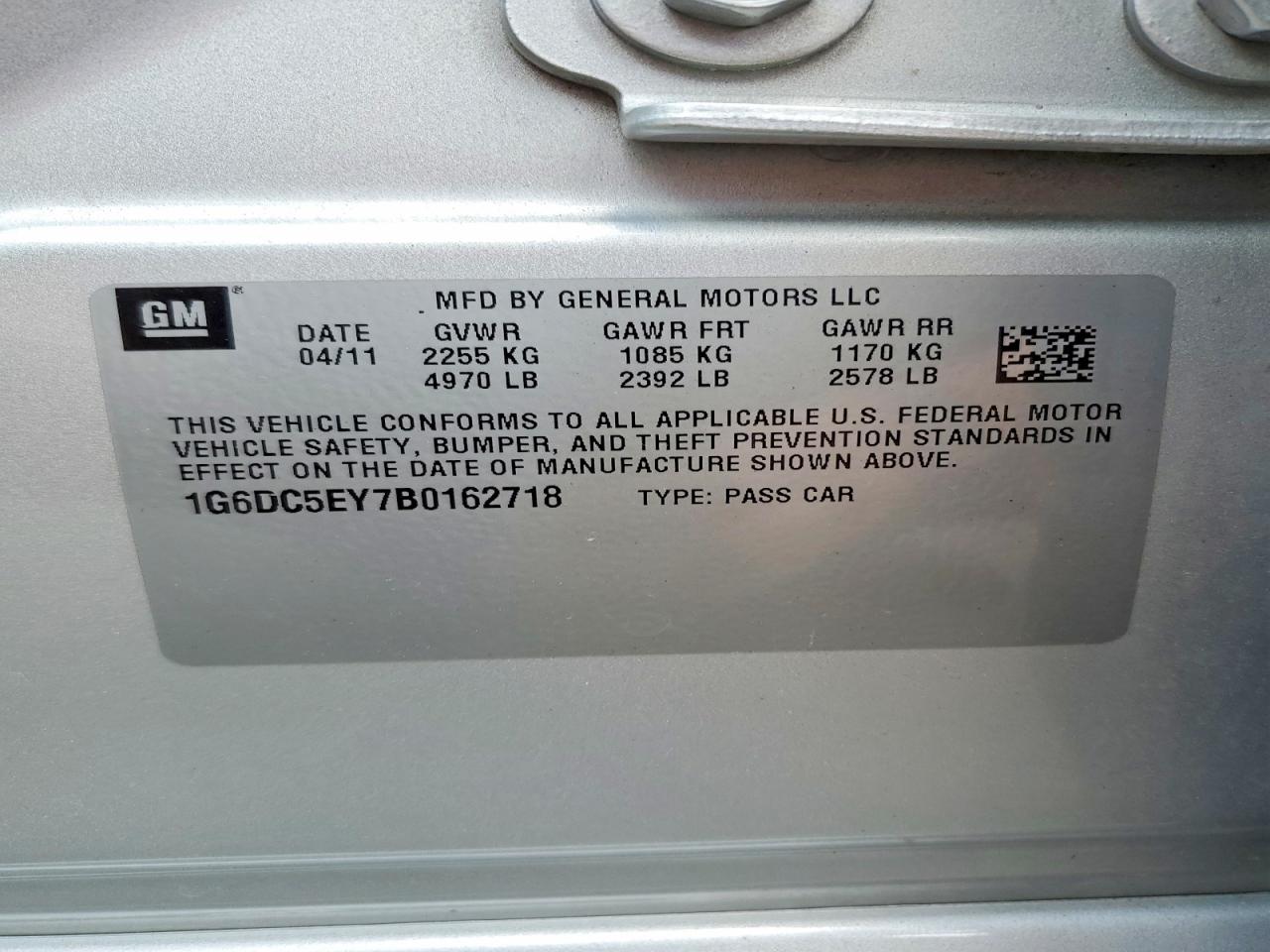 2011 Cadillac Cts Silver vin: 1G6DC5EY7B0162718