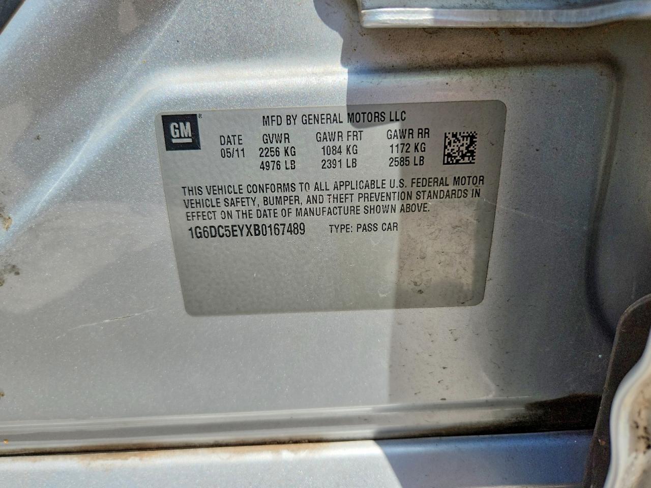 2011 Cadillac Cts Silver vin: 1G6DC5EYXB0167489
