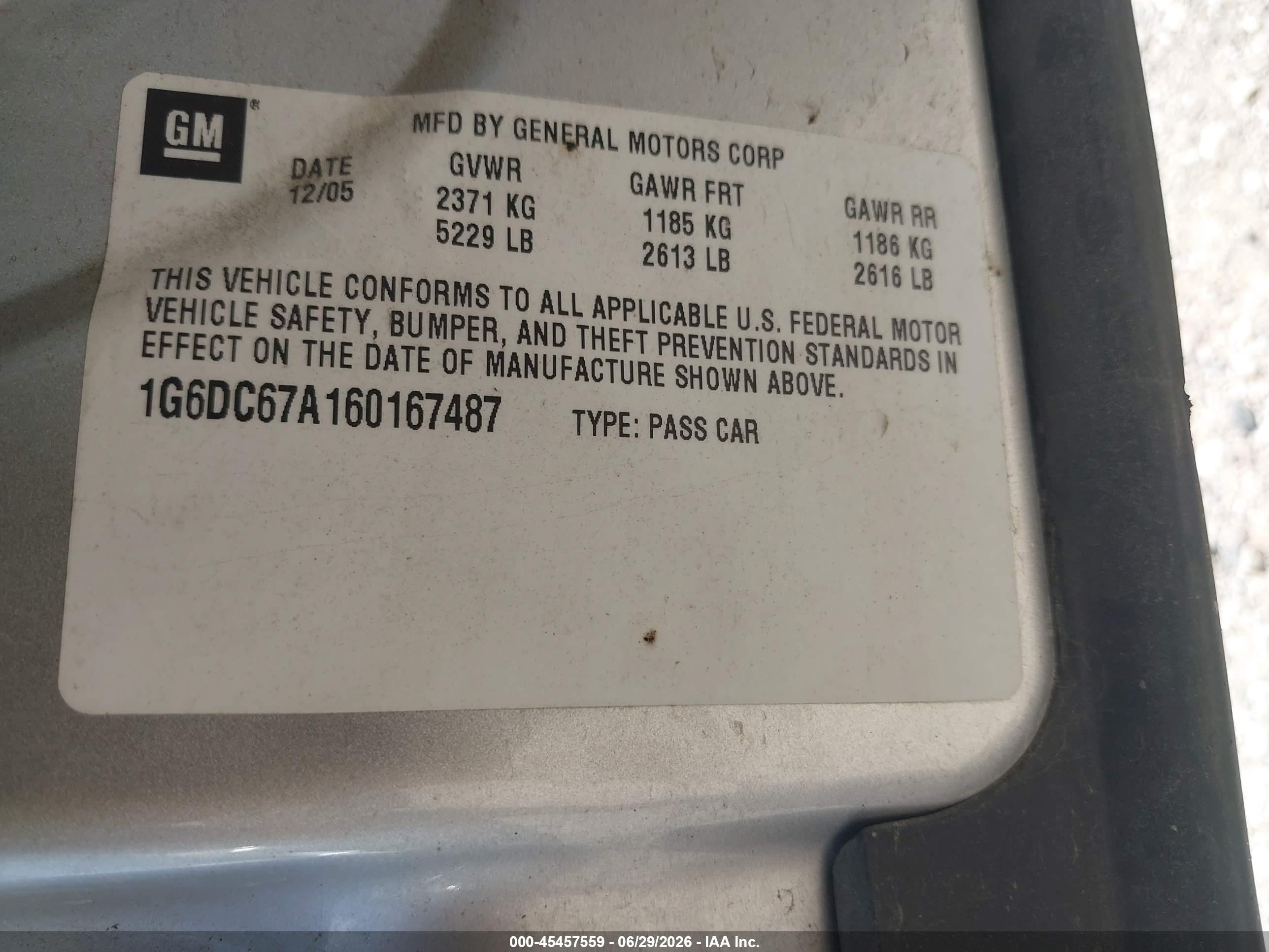 2006 Cadillac Sts V8 Silver vin: 1G6DC67A160167487