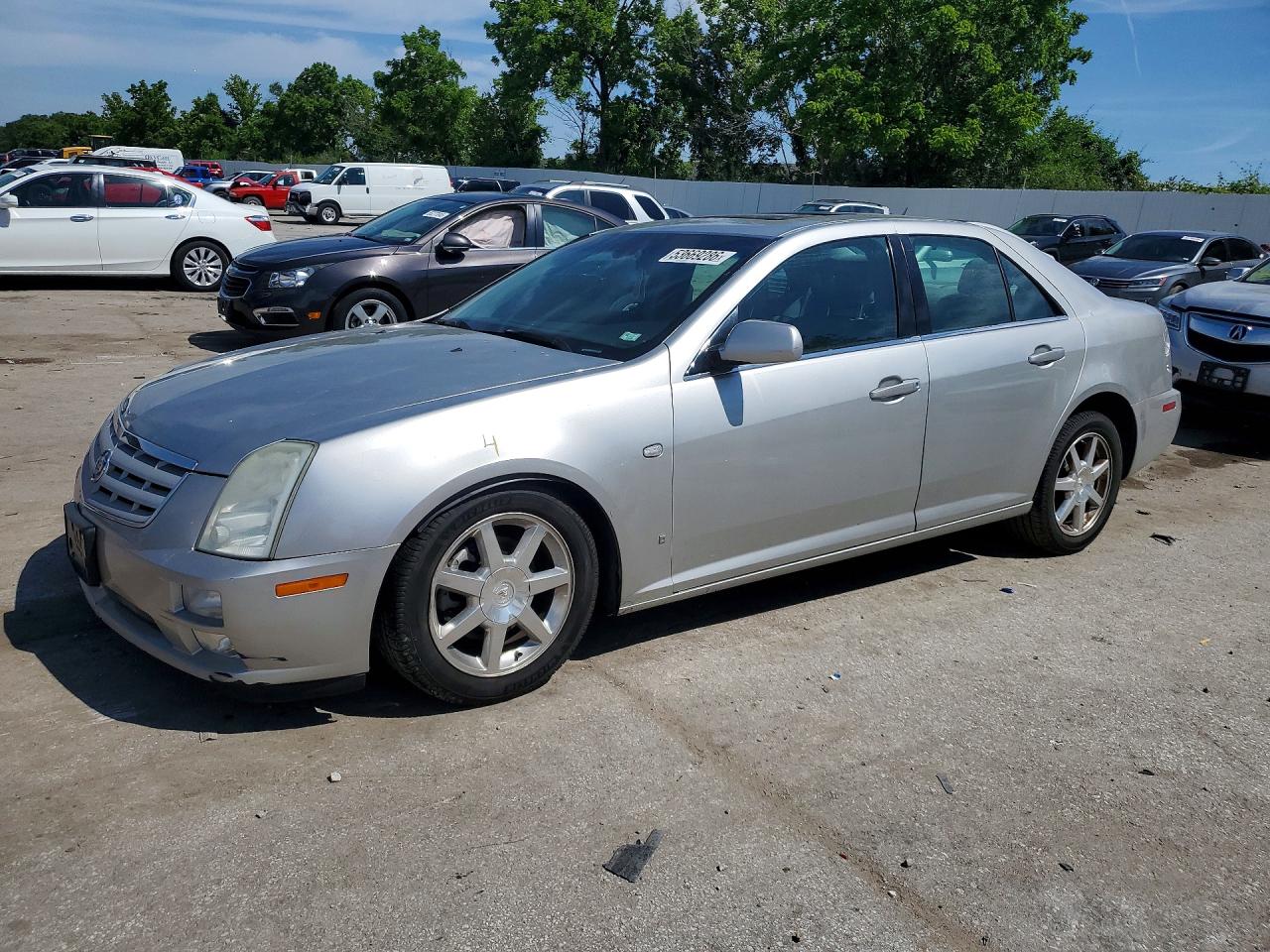2007 Cadillac Sts Серебряный vin: 1G6DC67A170121501