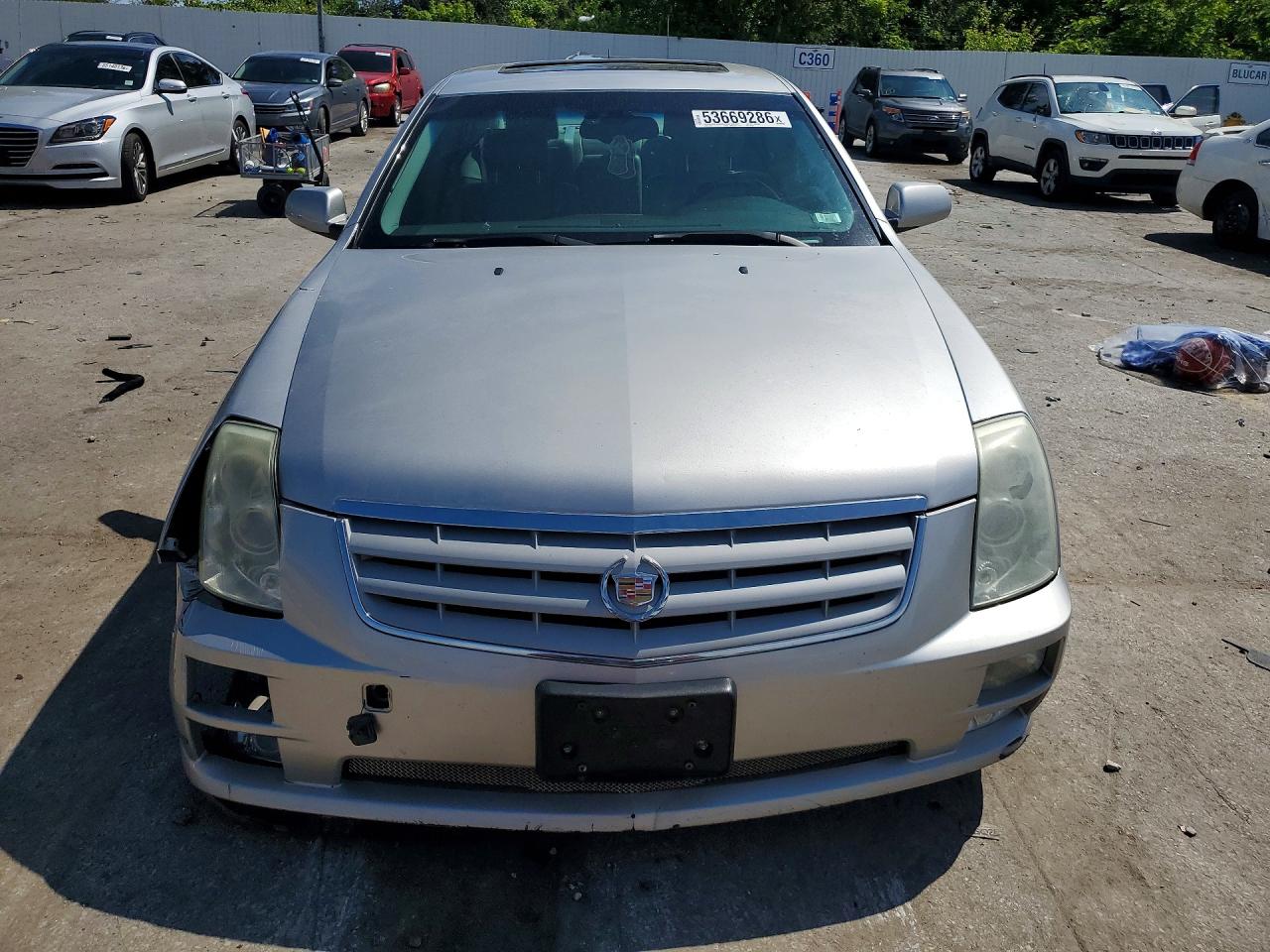 2007 Cadillac Sts Silver vin: 1G6DC67A170121501