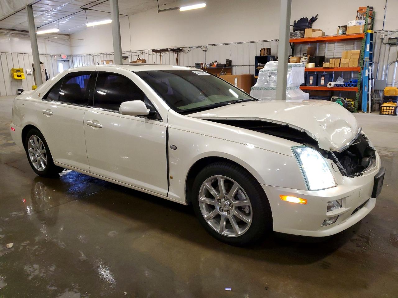 2007 Cadillac Sts White vin: 1G6DC67A370136095