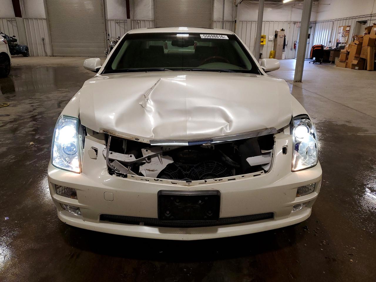 2007 Cadillac Sts White vin: 1G6DC67A370136095