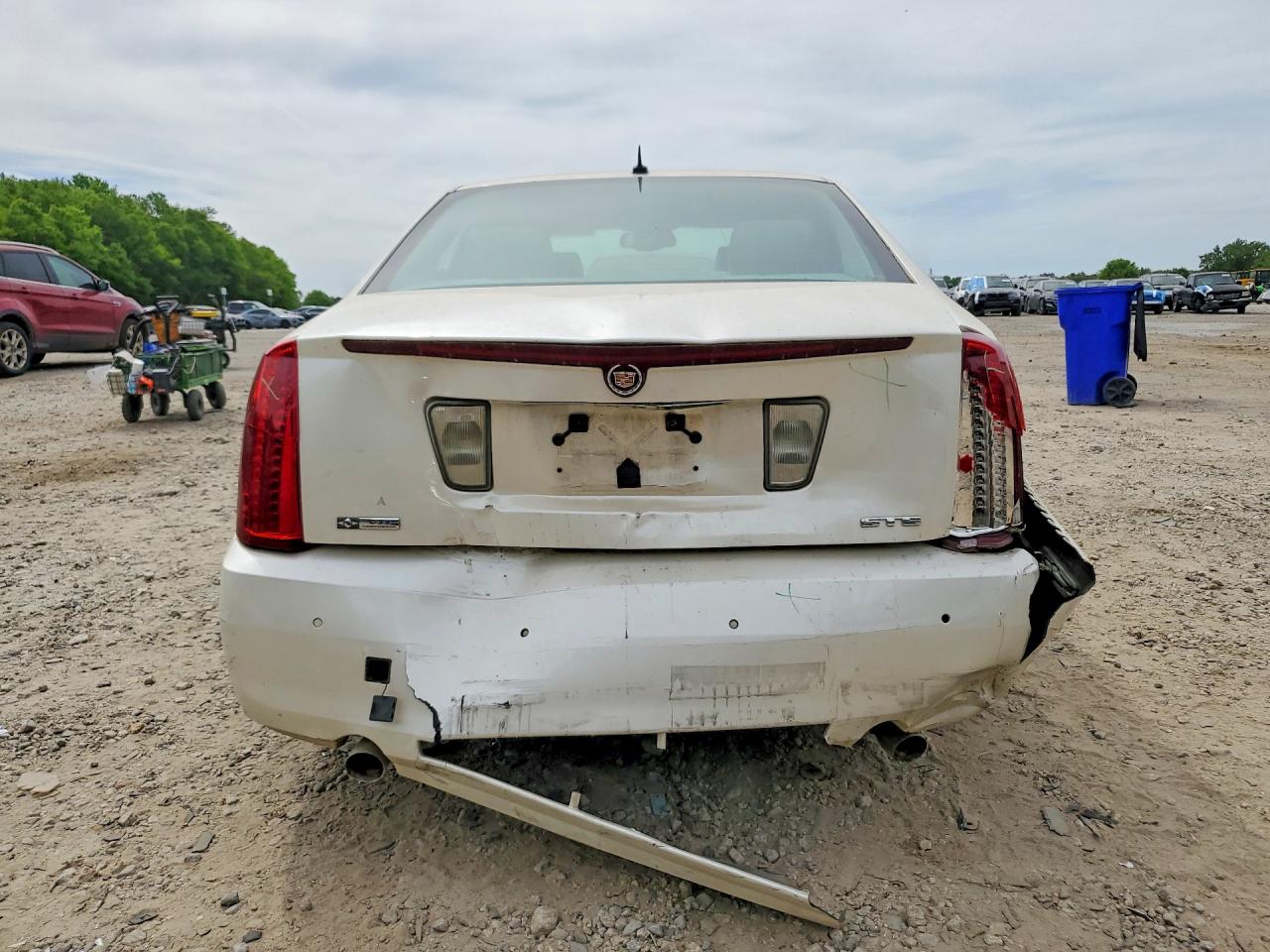 2008 Cadillac Sts White vin: 1G6DC67A380188862