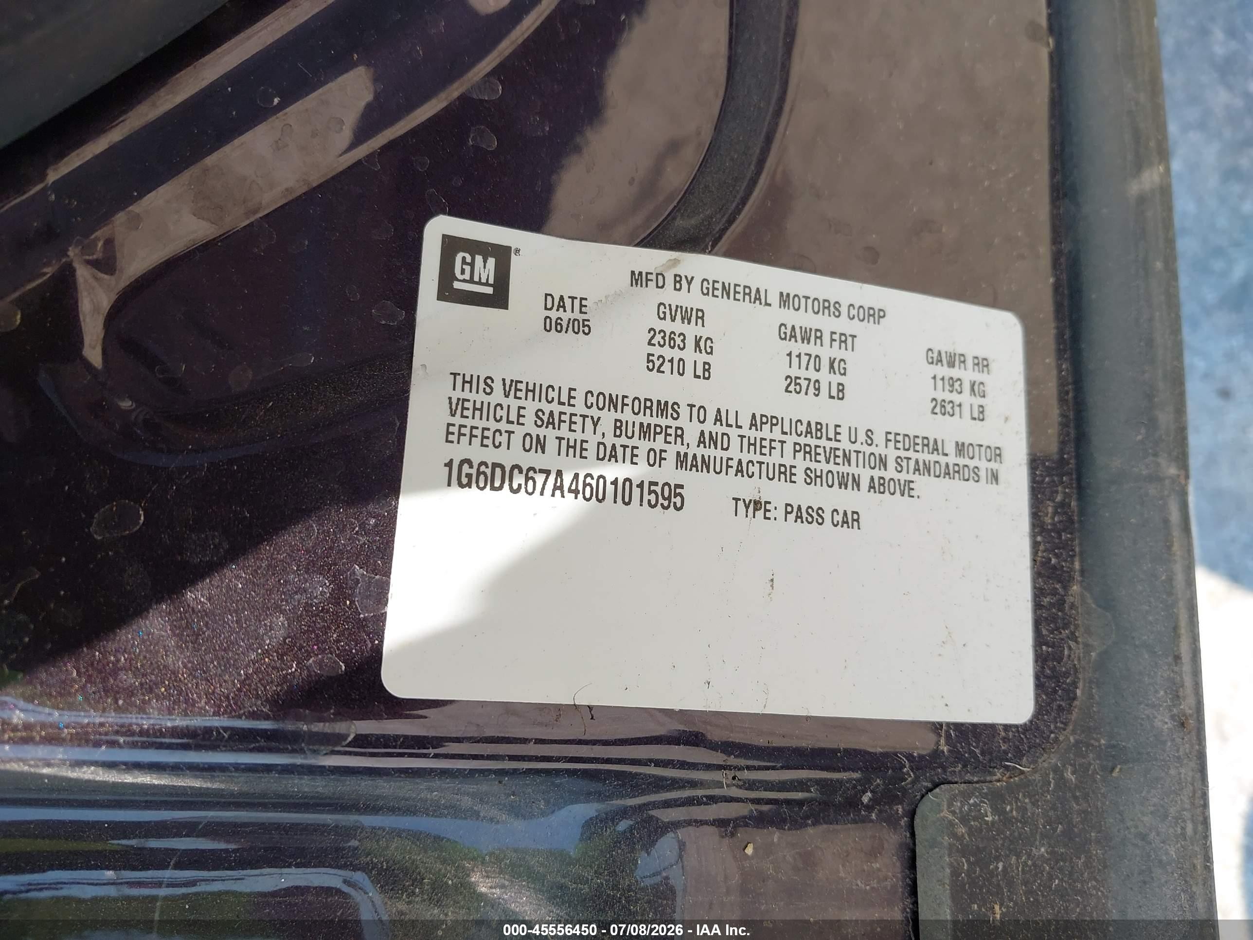 2006 Cadillac Sts V8 Burgundy vin: 1G6DC67A460101595