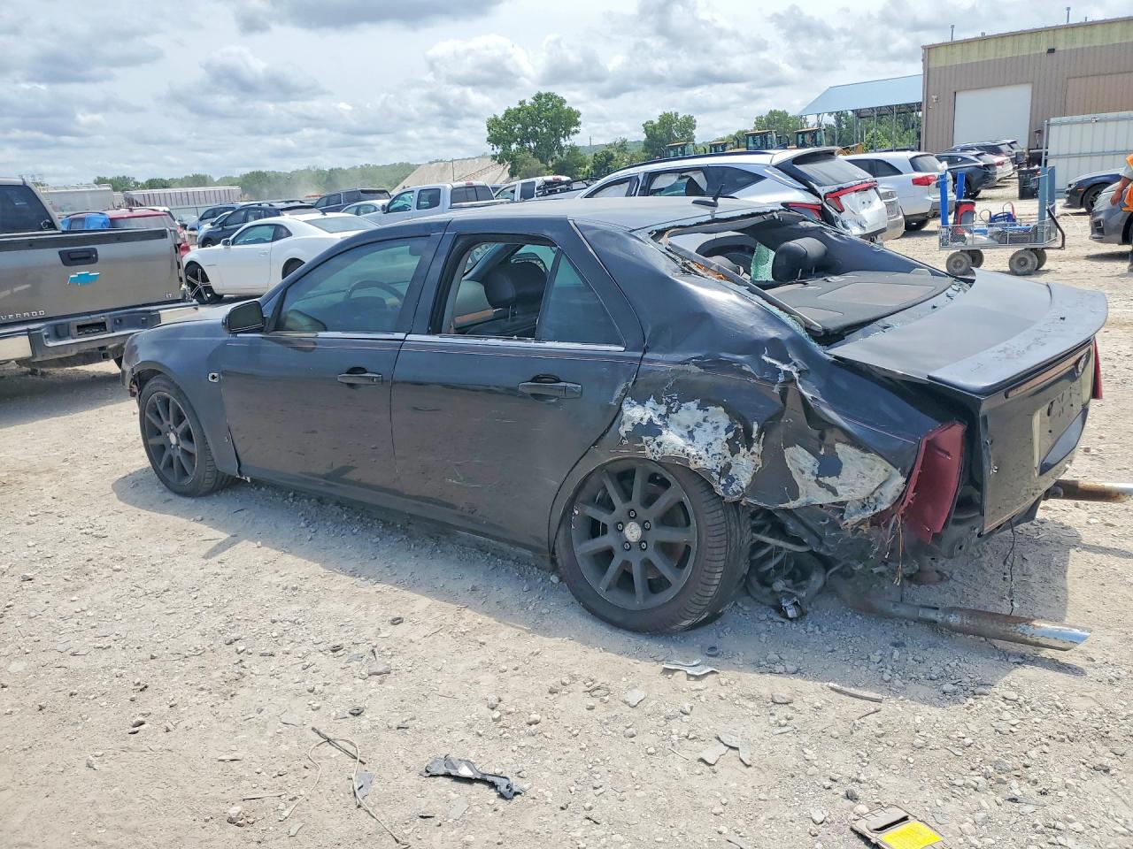 2006 Cadillac Sts Black vin: 1G6DC67A560106949