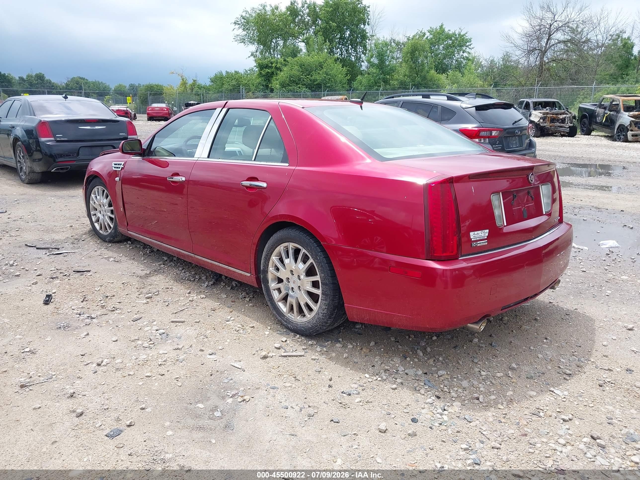 2008 Cadillac Sts Awd W/1sg Red vin: 1G6DC67A580100085