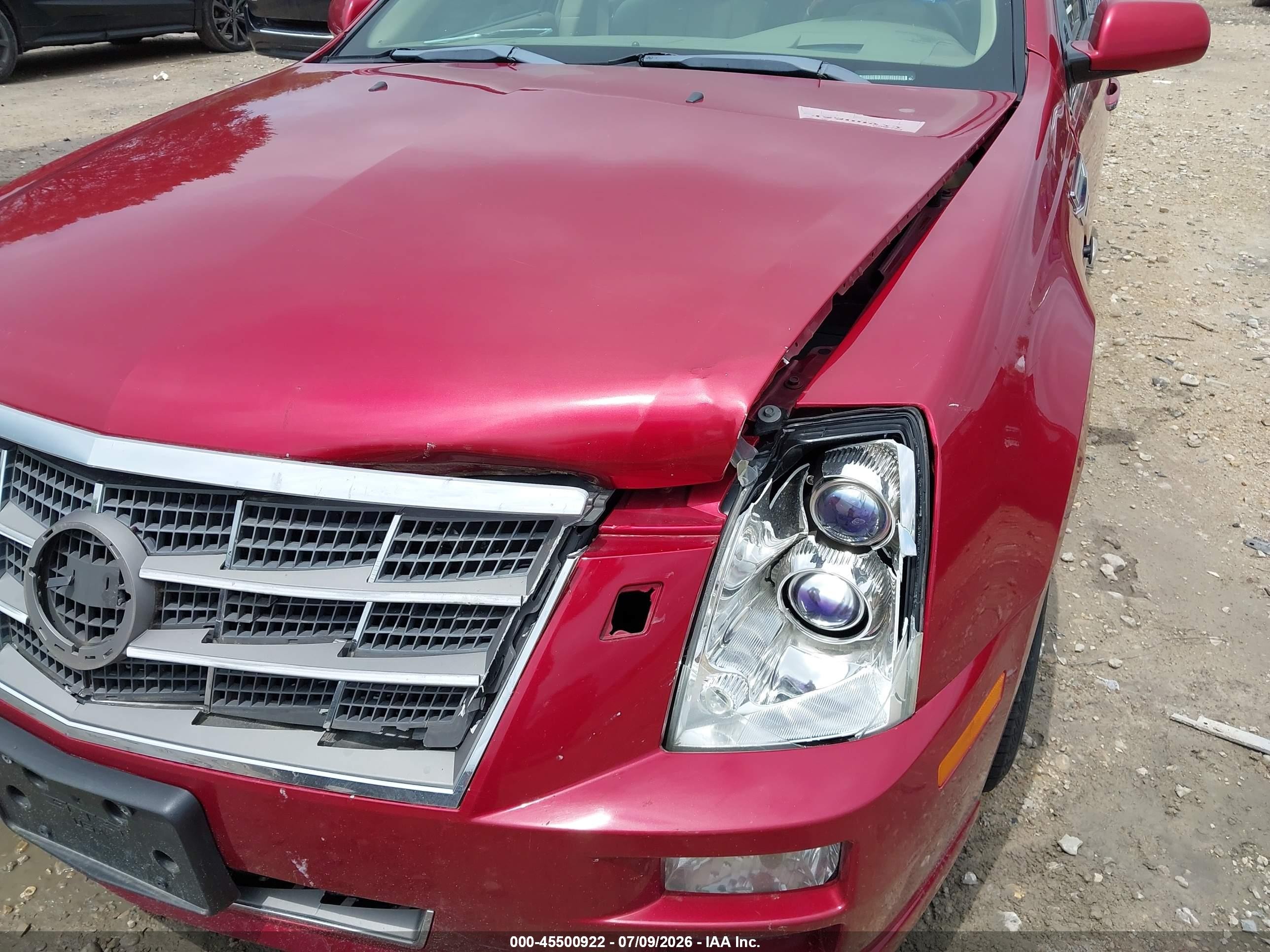 2008 Cadillac Sts Awd W/1sg Red vin: 1G6DC67A580100085