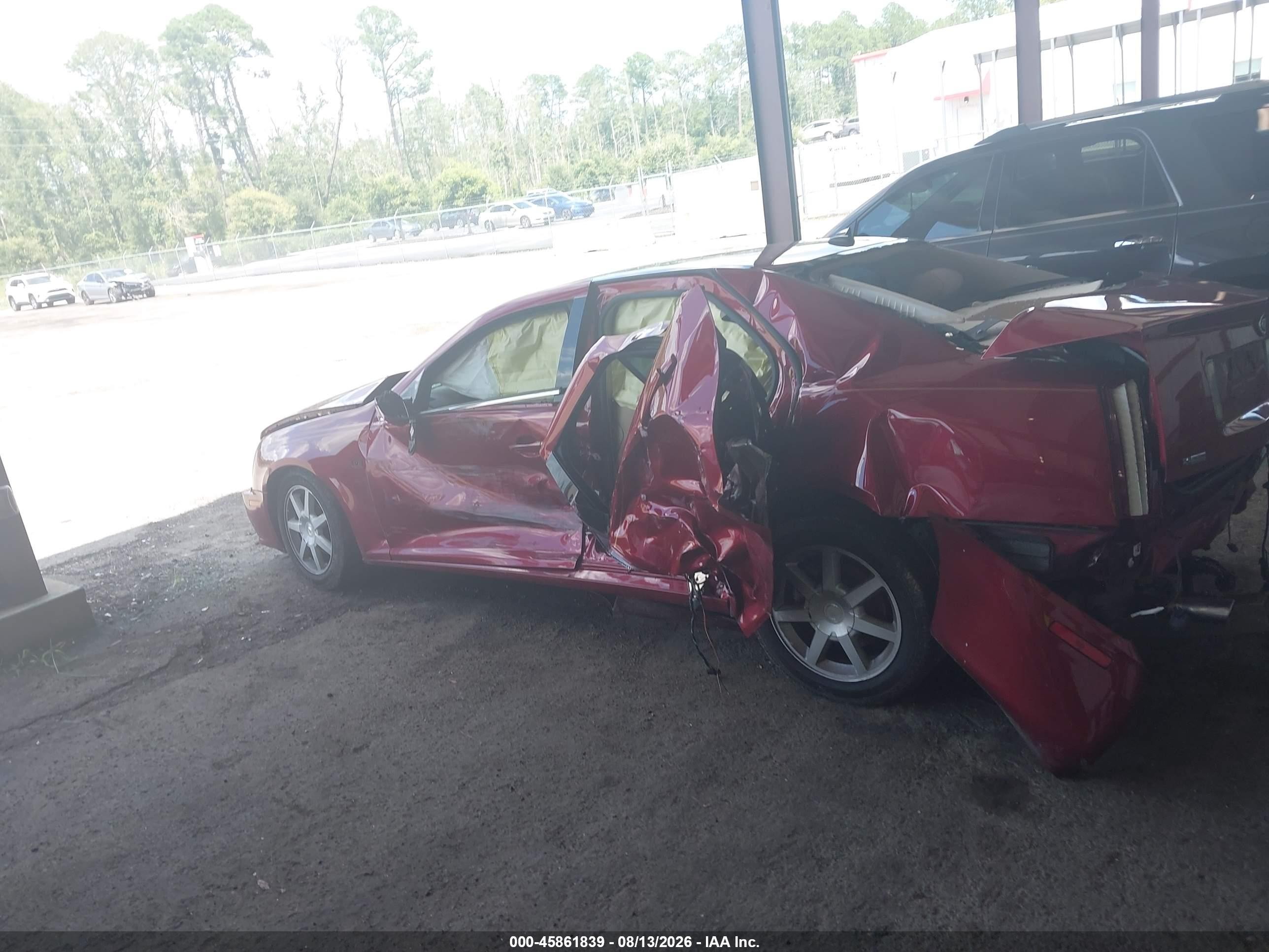 2005 Cadillac Sts V8 Burgundy vin: 1G6DC67A650139635