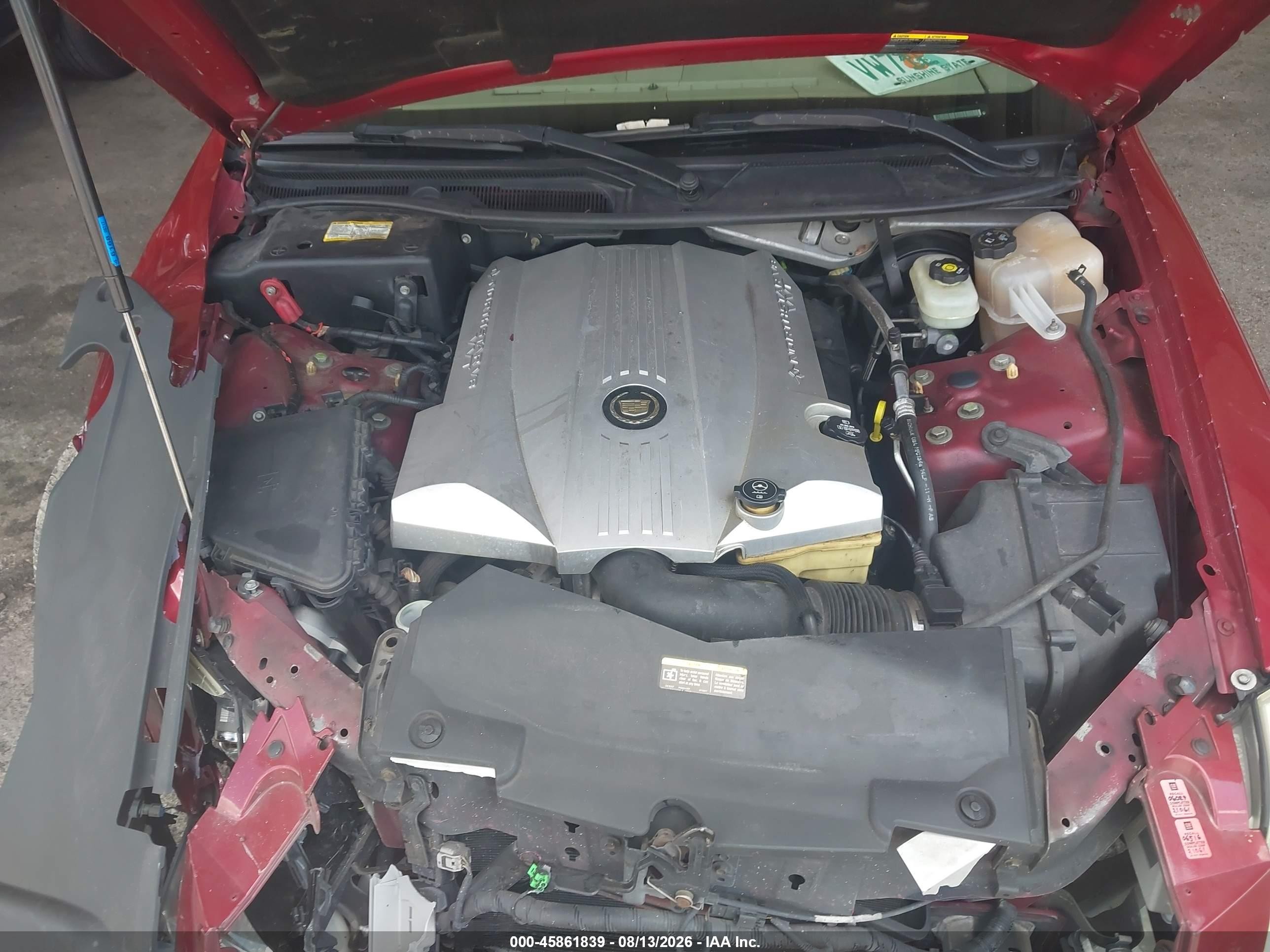 2005 Cadillac Sts V8 Burgundy vin: 1G6DC67A650139635