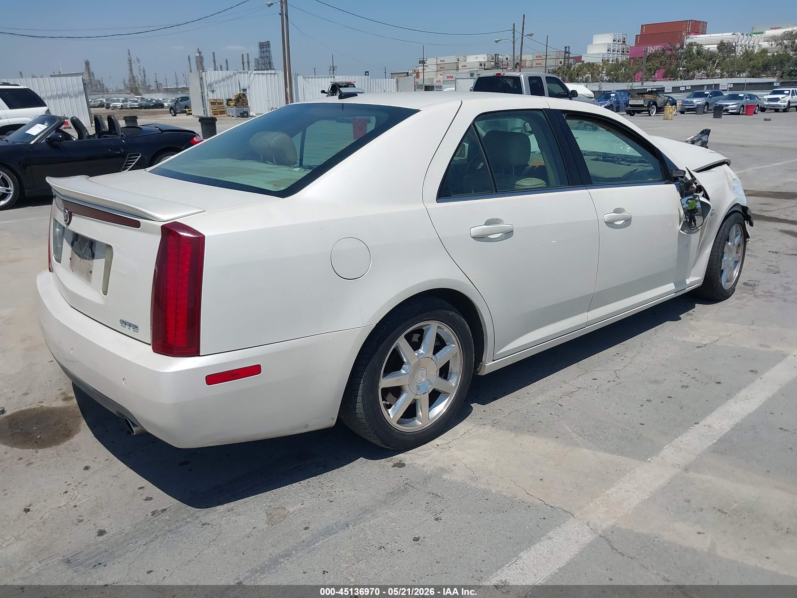 2005 Cadillac Sts   White vin: 1G6DC67A750231725