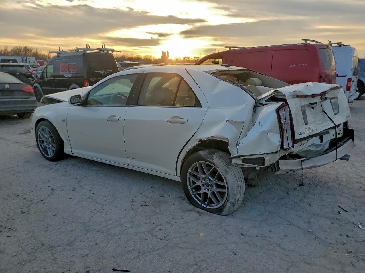 2007 Cadillac Sts White vin: 1G6DC67A770163817
