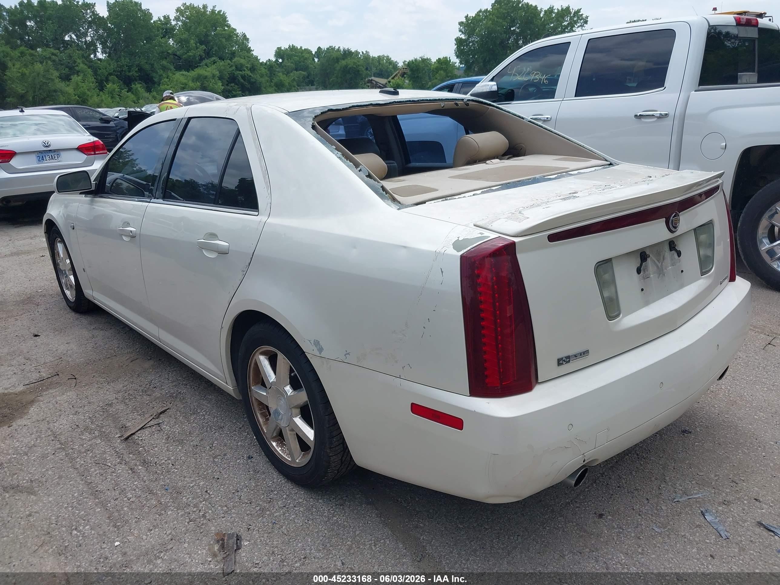 2006 Cadillac Sts V8 White vin: 1G6DC67A860100644