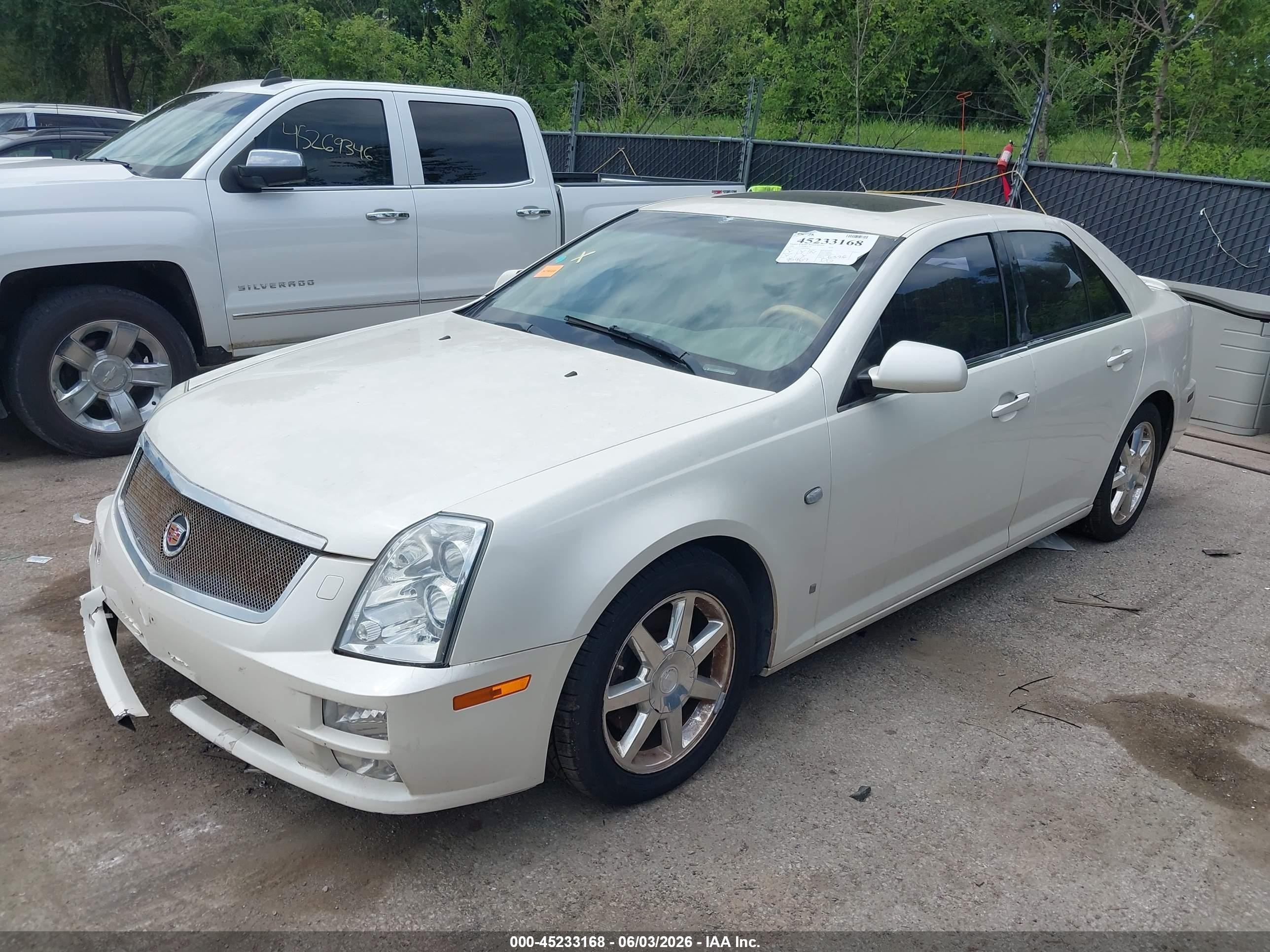 2006 Cadillac Sts V8 White vin: 1G6DC67A860100644