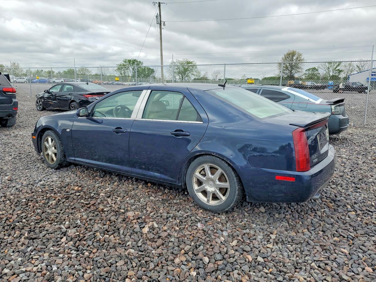 2005 Cadillac Sts Blue vin: 1G6DC67A950147356