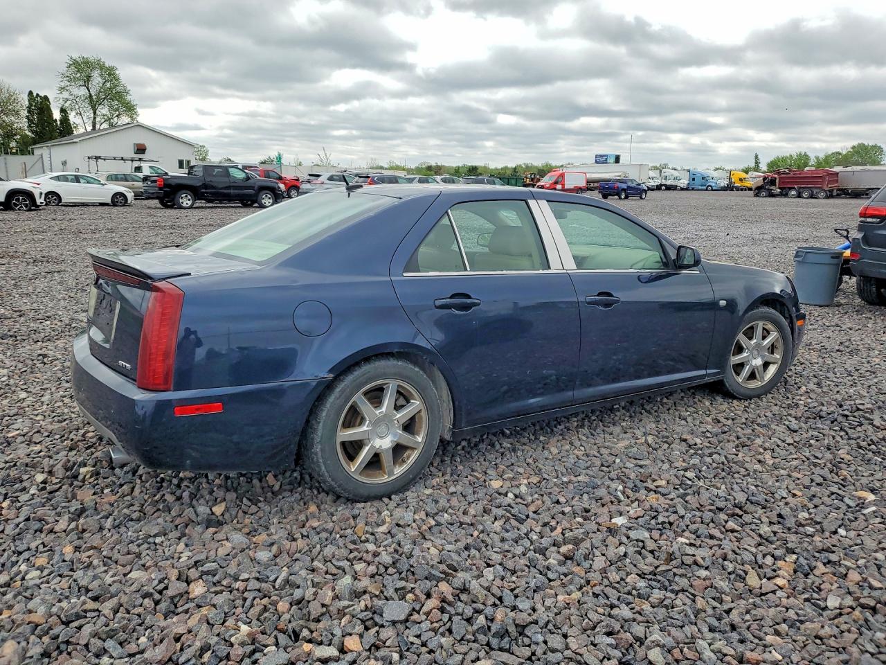 2005 Cadillac Sts Blue vin: 1G6DC67A950147356