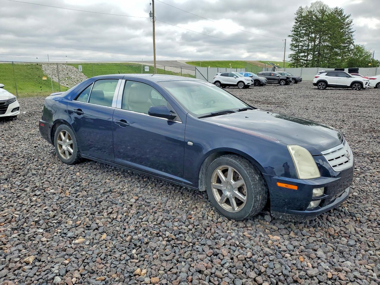 2005 Cadillac Sts Blue vin: 1G6DC67A950147356