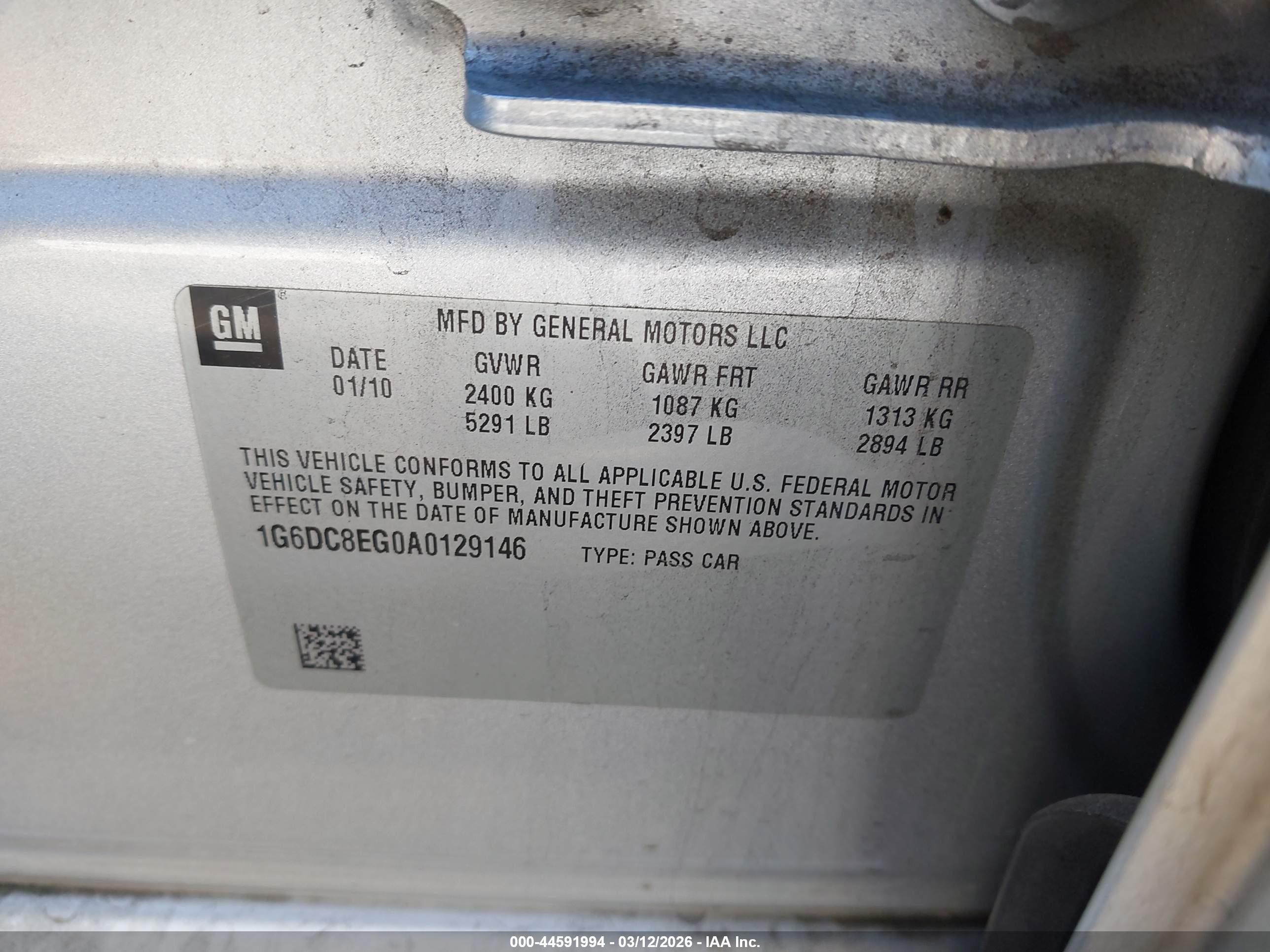 2010 Cadillac Cts Standard Серебряный vin: 1G6DC8EG0A0129146