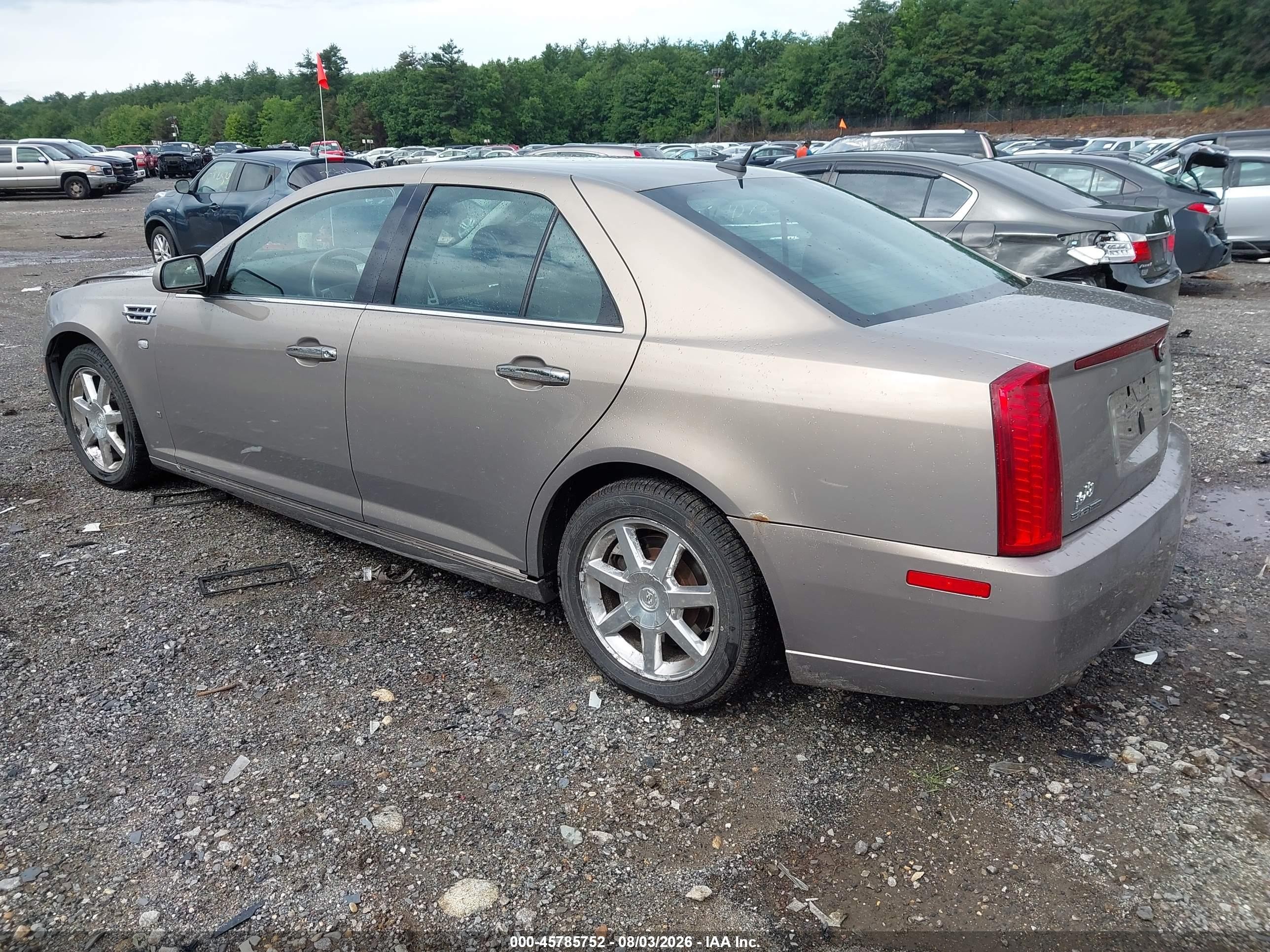 2008 Cadillac Sts Awd W/1sb Beige vin: 1G6DD67V080139313