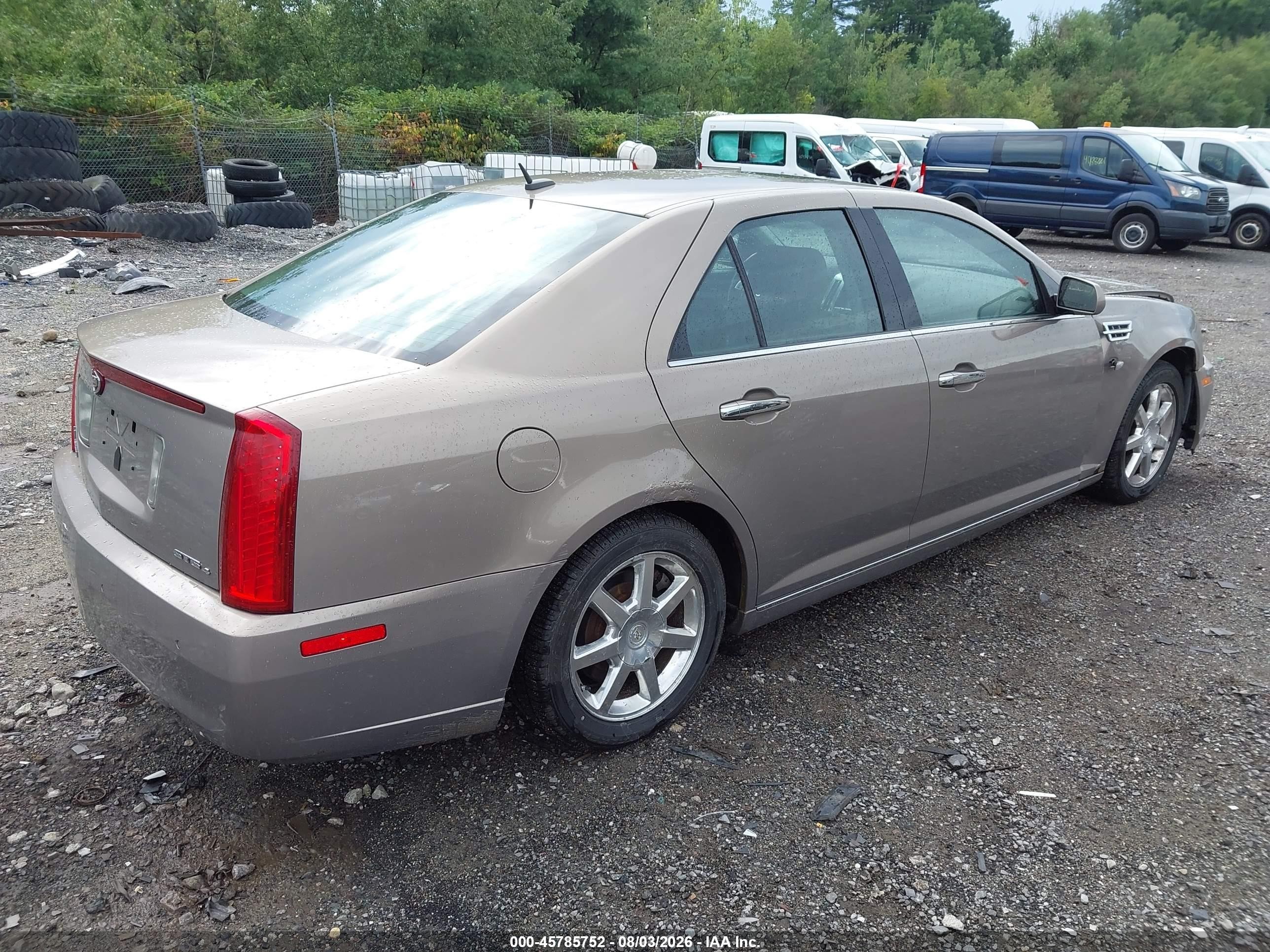 2008 Cadillac Sts Awd W/1sb Beige vin: 1G6DD67V080139313