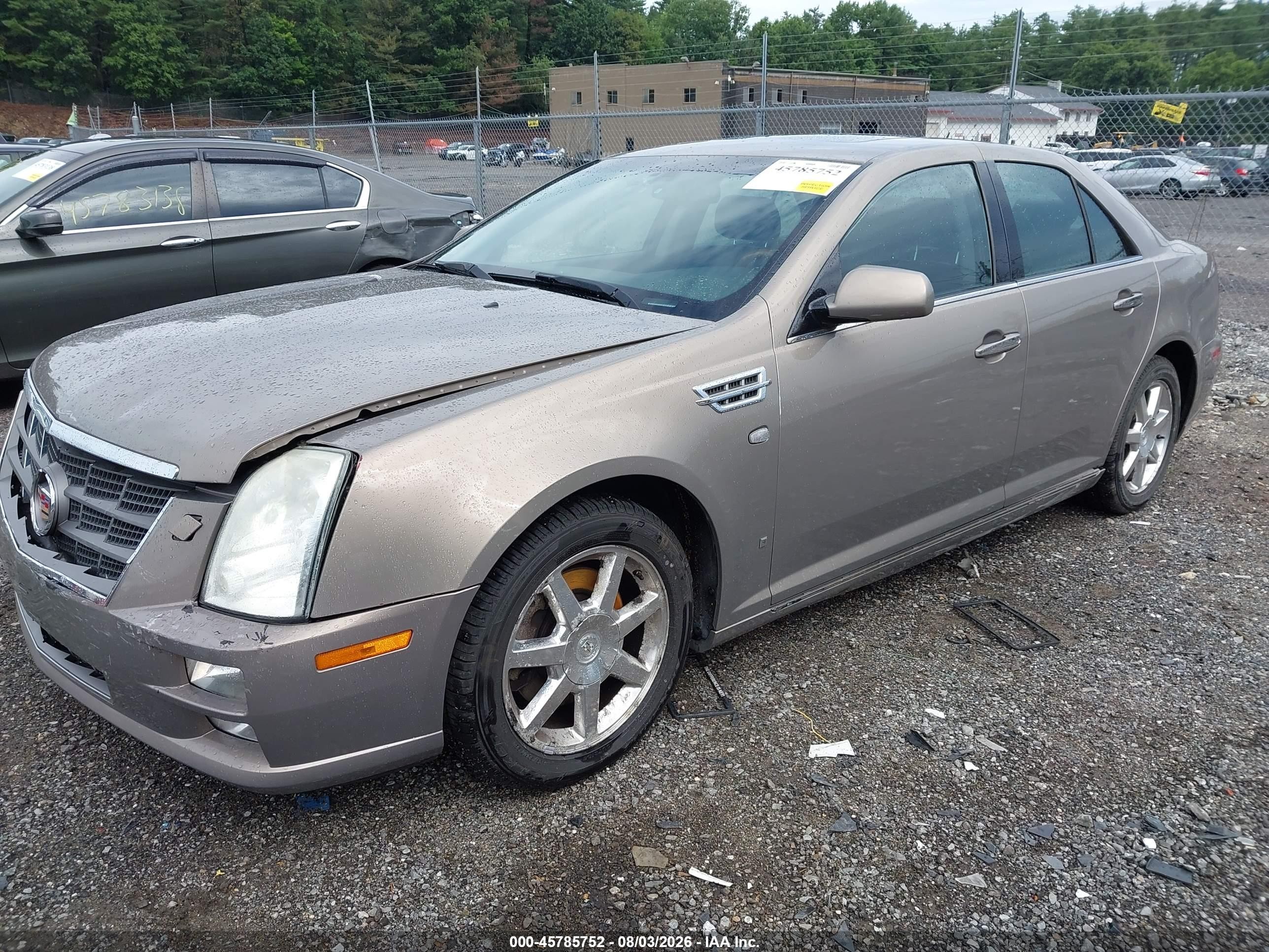 2008 Cadillac Sts Awd W/1sb Beige vin: 1G6DD67V080139313