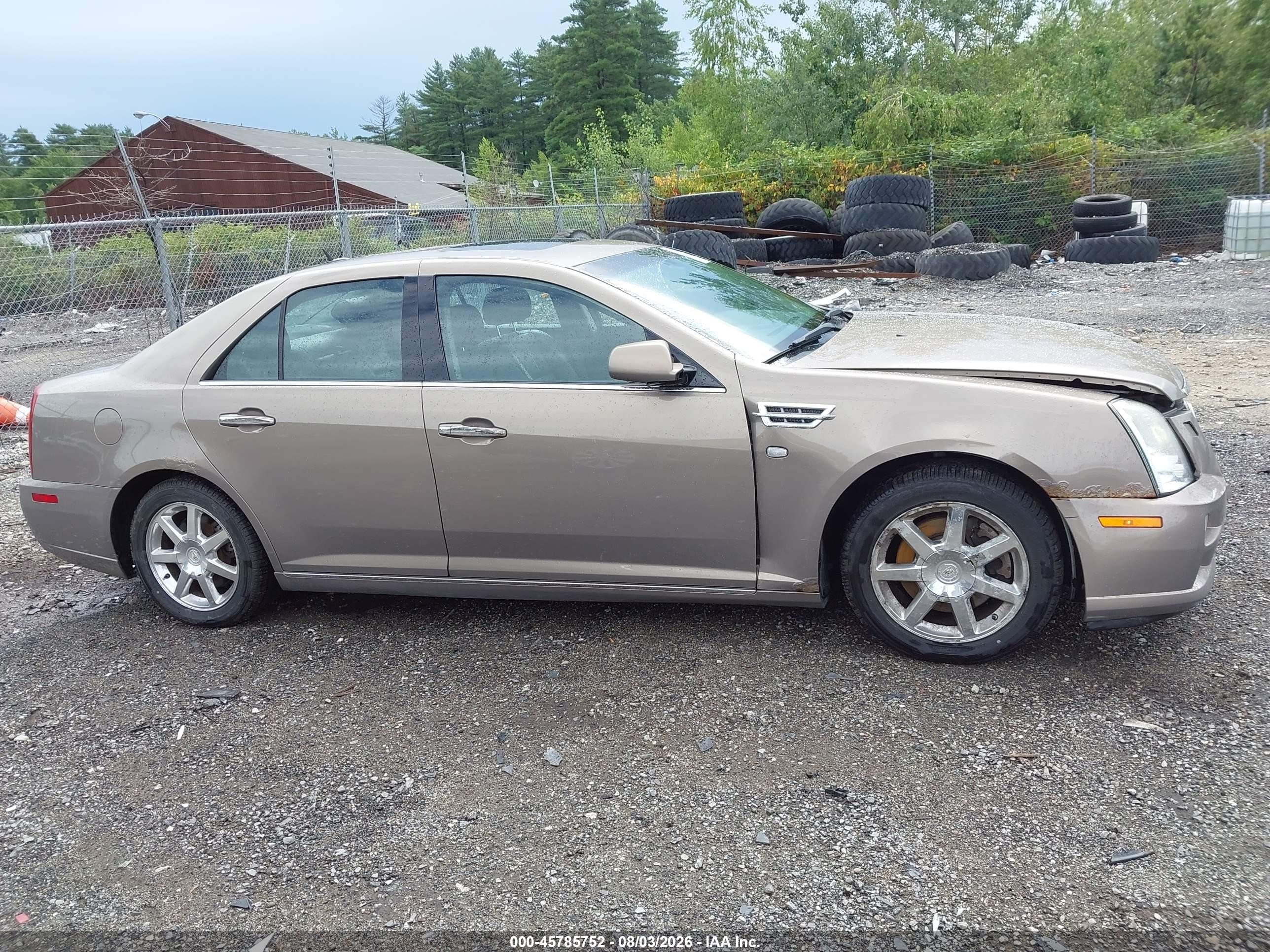 2008 Cadillac Sts Awd W/1sb Beige vin: 1G6DD67V080139313