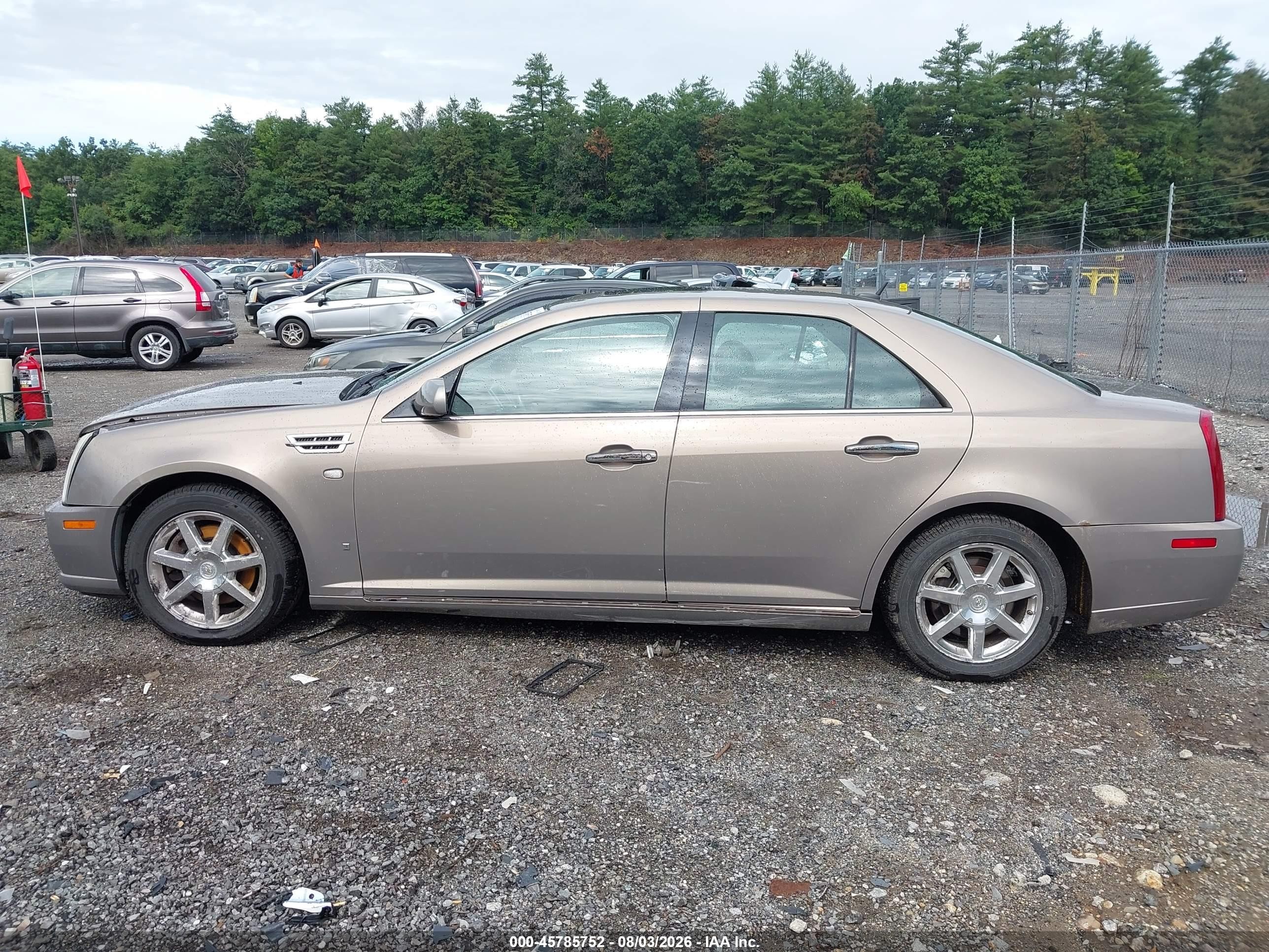 2008 Cadillac Sts Awd W/1sb Beige vin: 1G6DD67V080139313