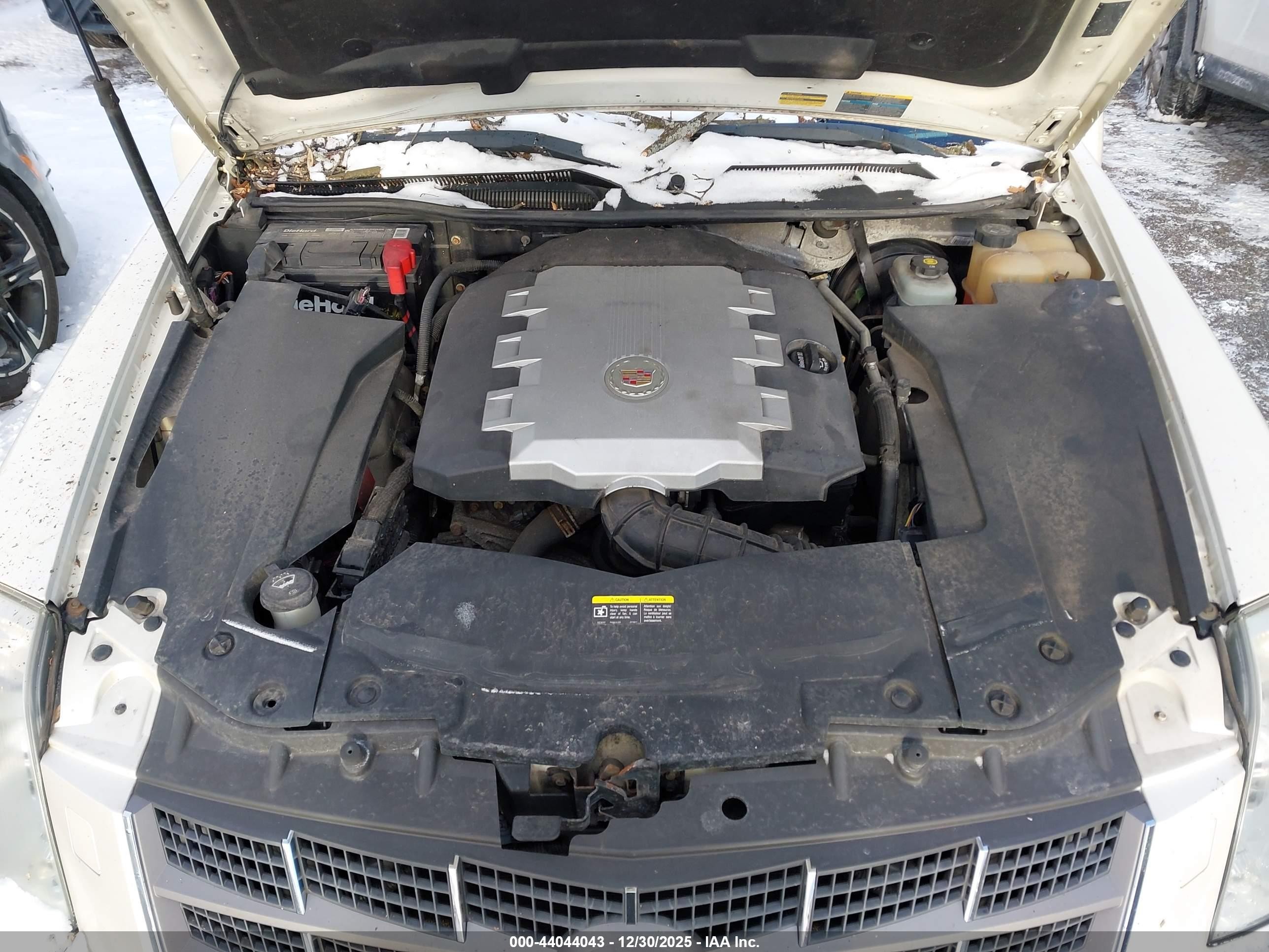 2008 Cadillac Sts V6 White vin: 1G6DD67V380215817