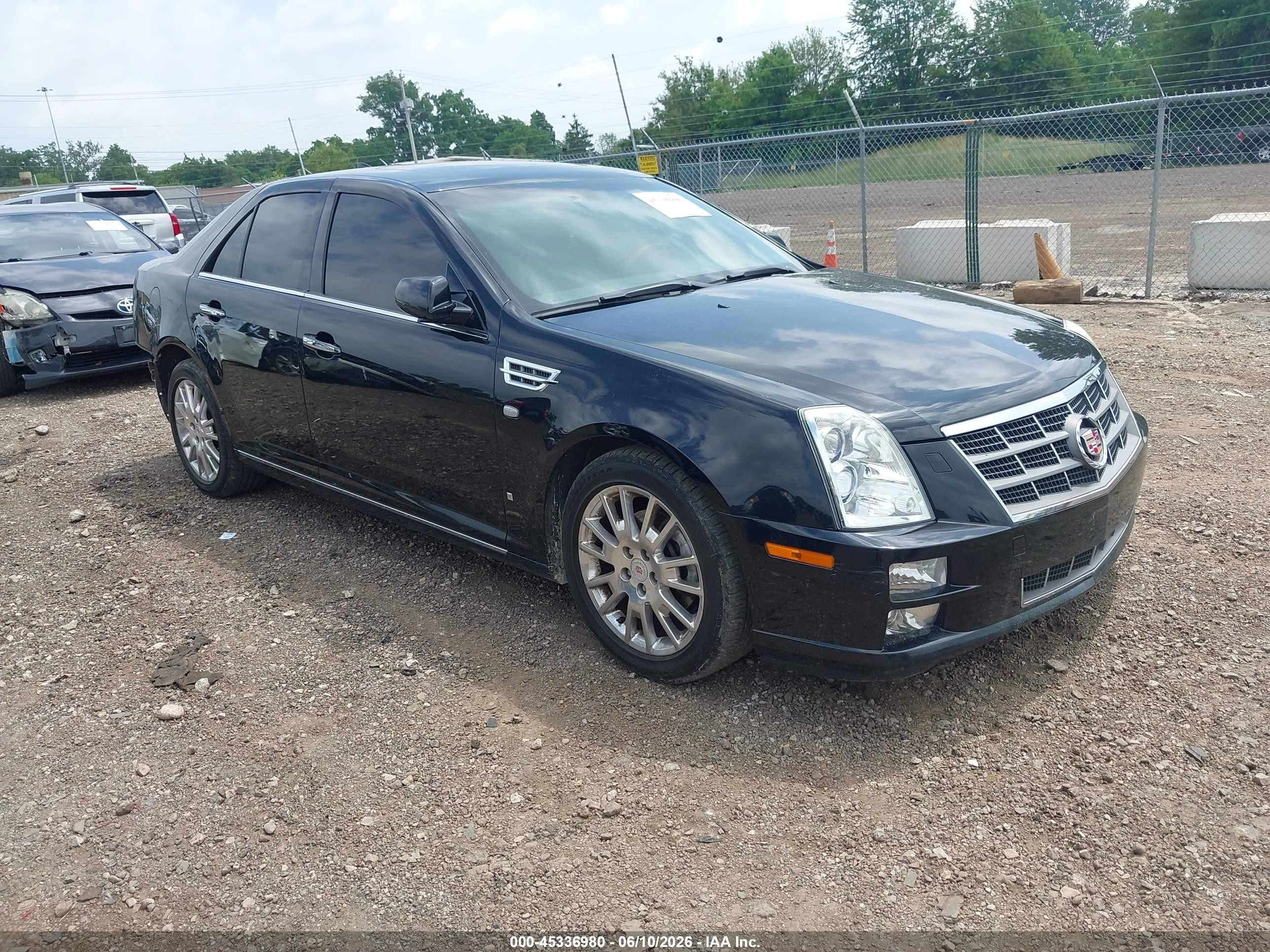 2009 Cadillac Sts V6 Black vin: 1G6DD67V990133639