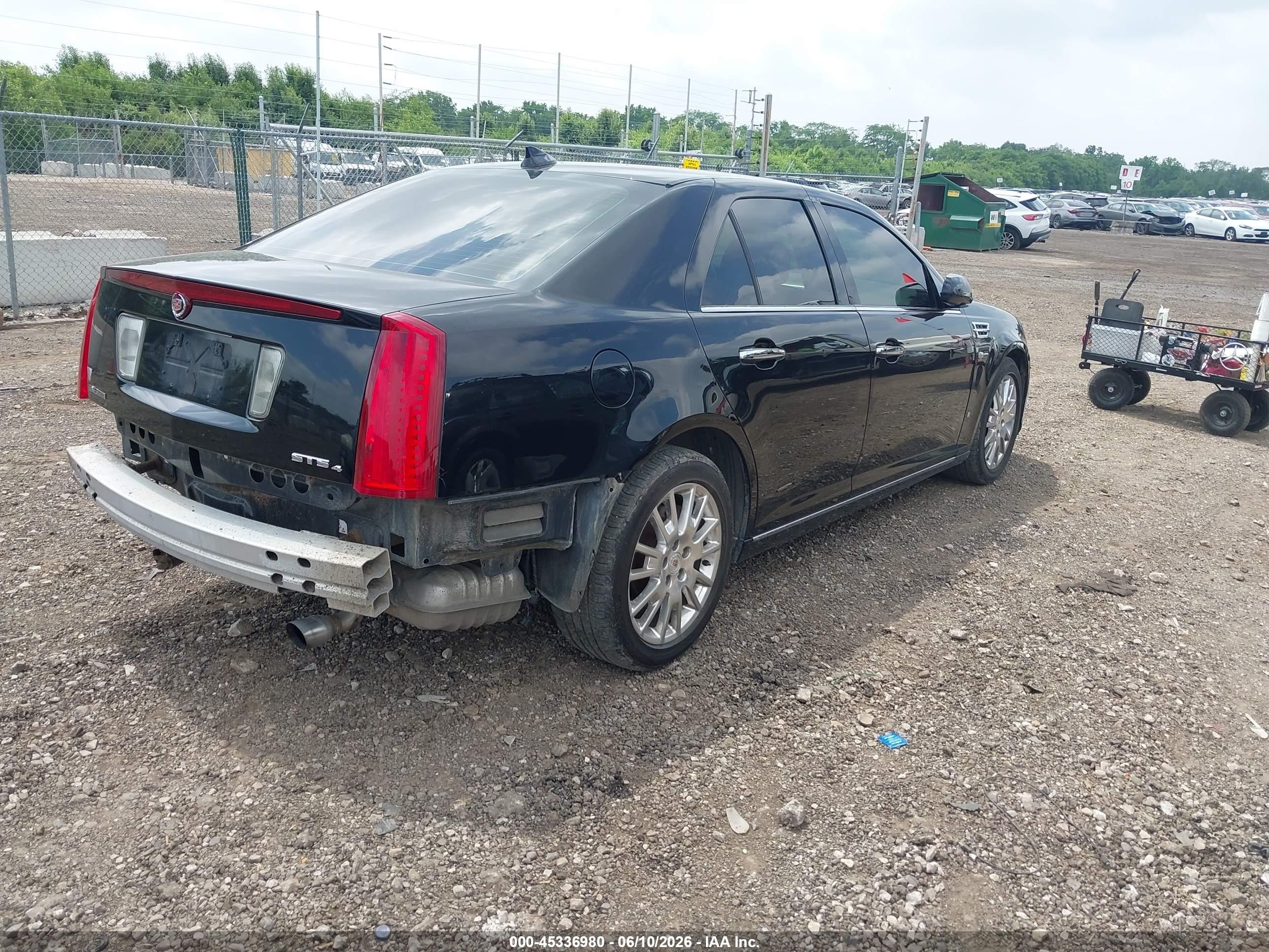 2009 Cadillac Sts V6 Black vin: 1G6DD67V990133639