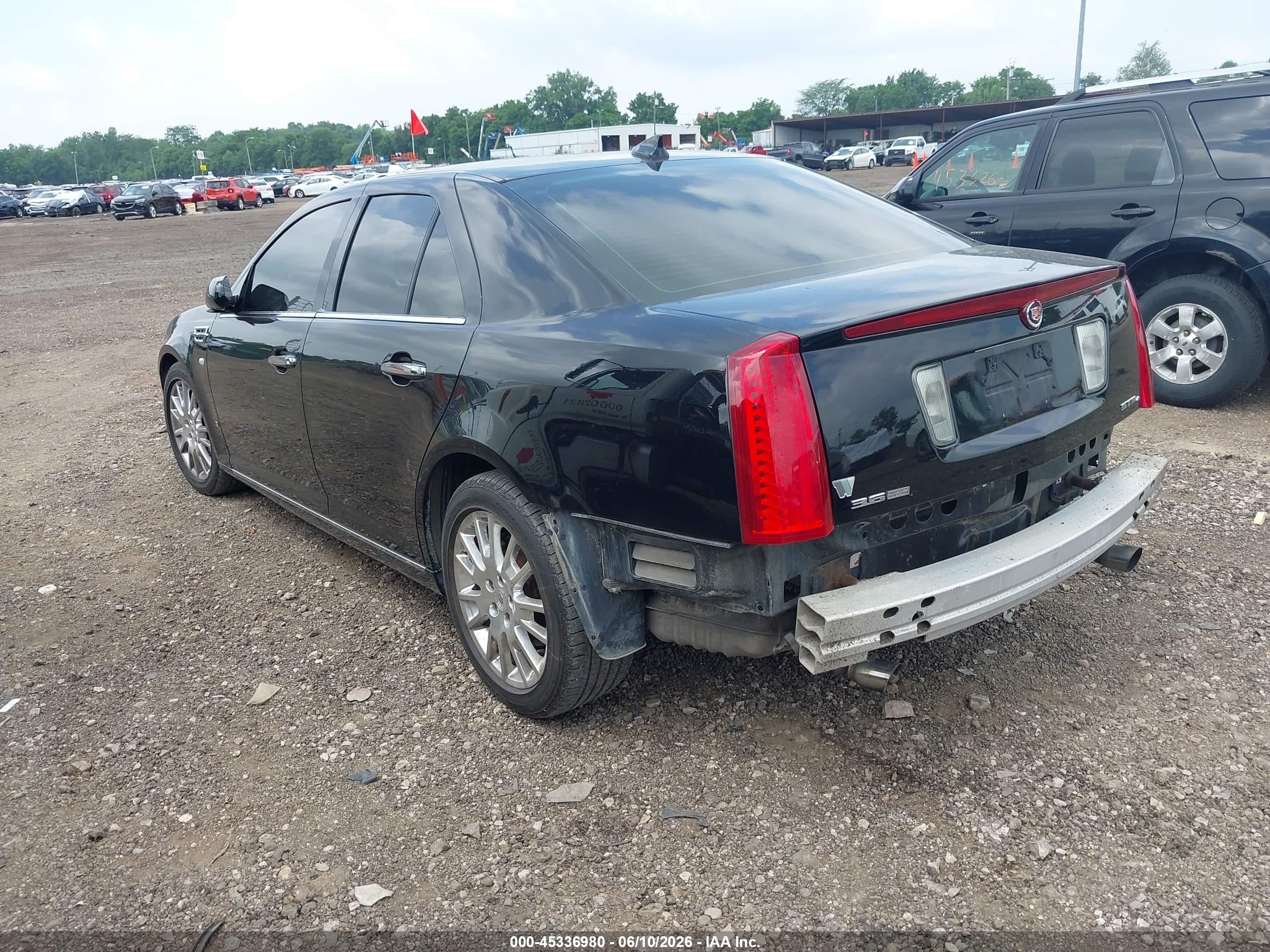 2009 Cadillac Sts V6 Black vin: 1G6DD67V990133639