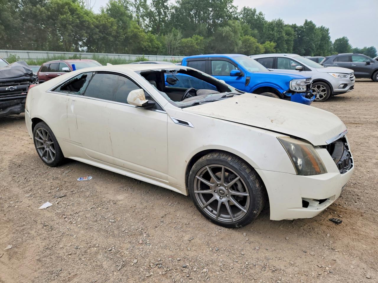 2014 Cadillac Cts White vin: 1G6DE1E34E0157357