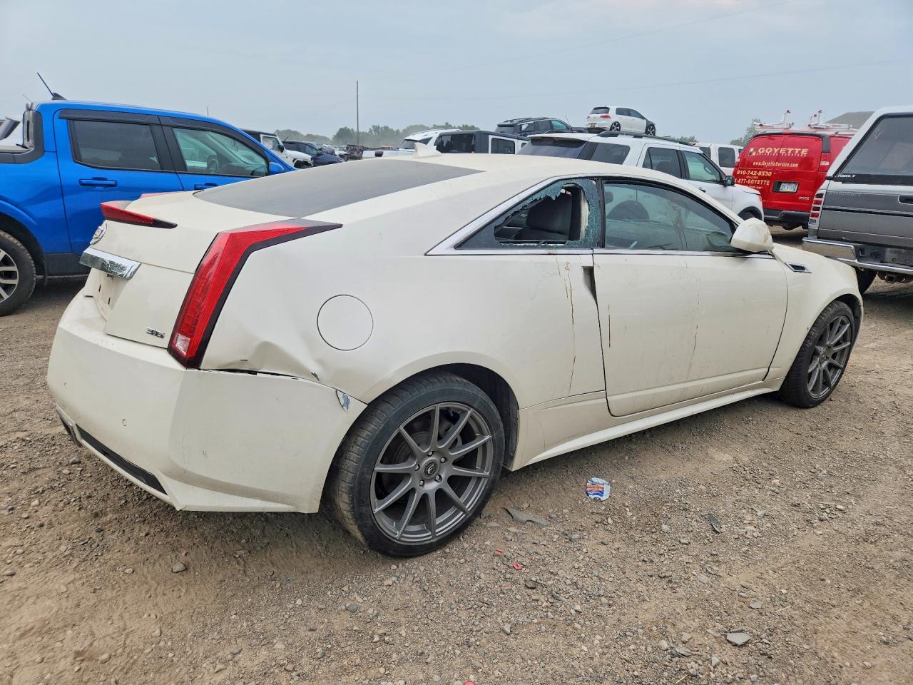 2014 Cadillac Cts White vin: 1G6DE1E34E0157357