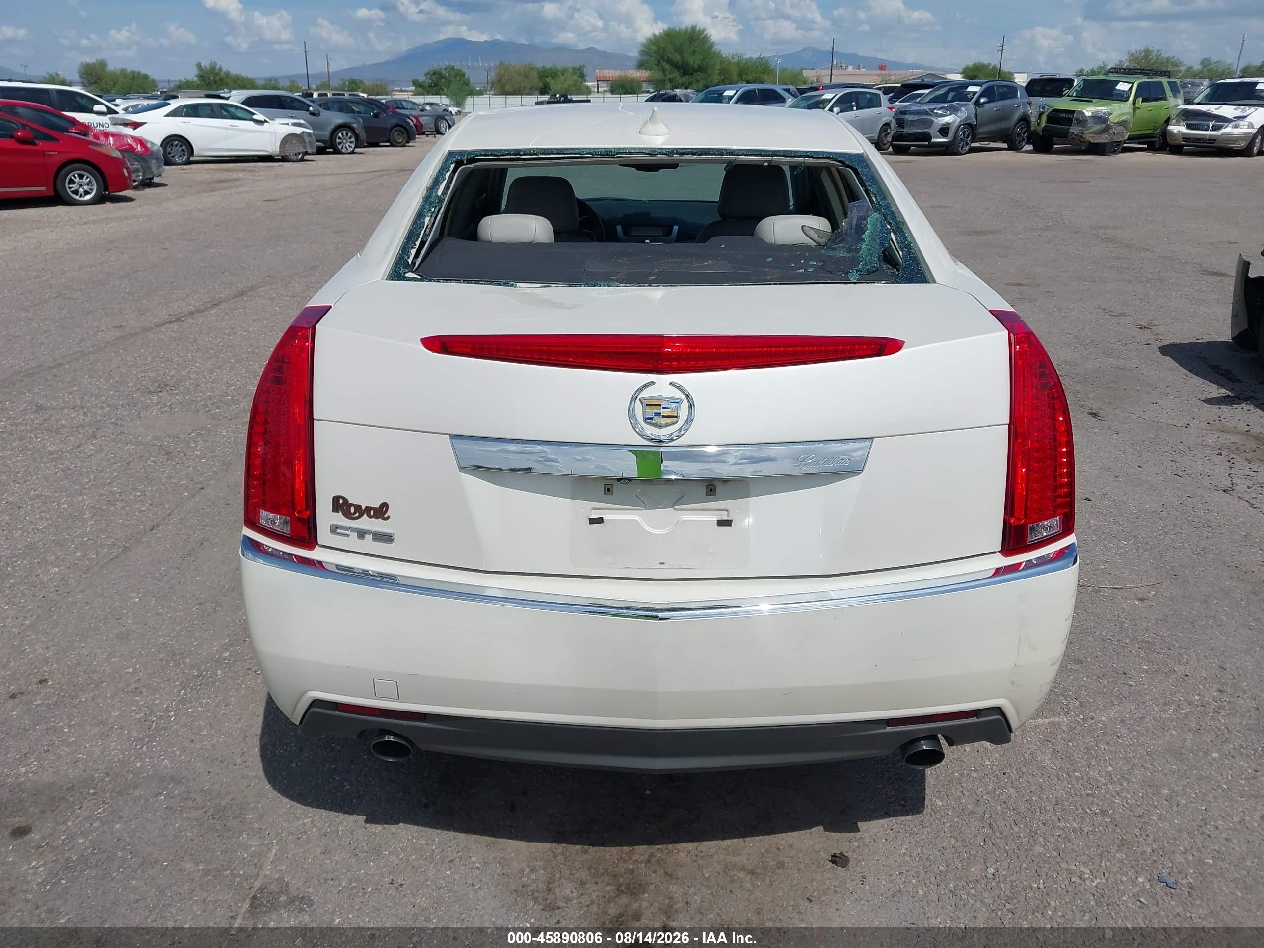 2012 Cadillac Cts Luxury Cream vin: 1G6DE5E50C0130551