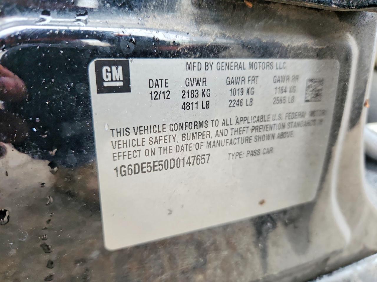 2013 Cadillac Cts Luxury Collection Two Tone vin: 1G6DE5E50D0147657