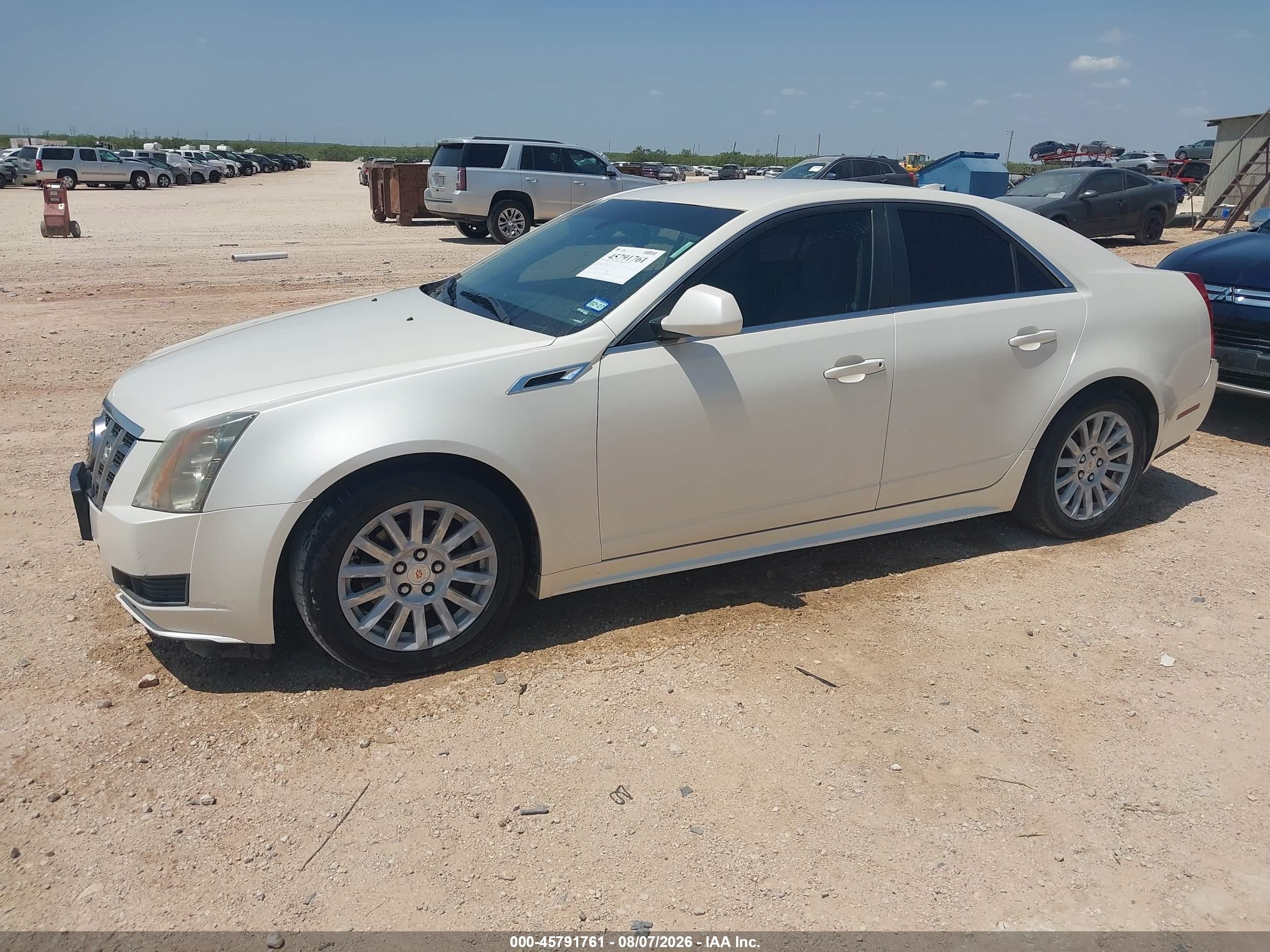 2012 Cadillac Cts Luxury Белый vin: 1G6DE5E52C0148789