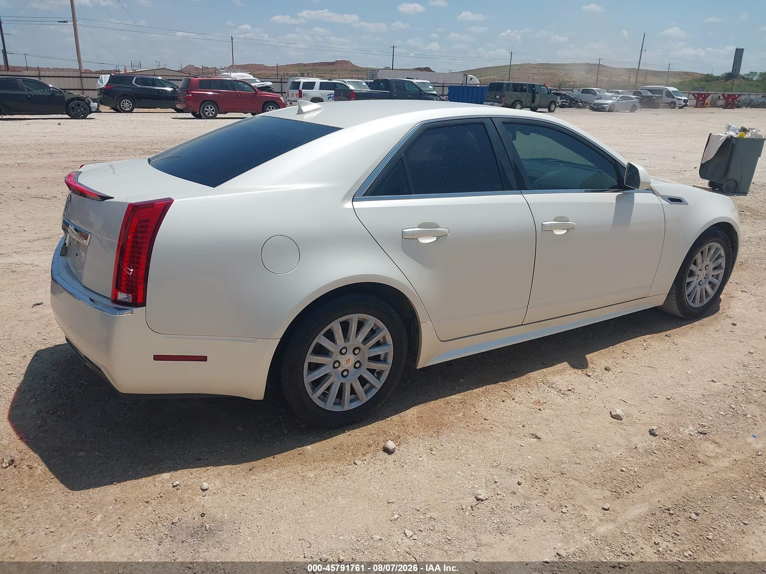 2012 Cadillac Cts Luxury Белый vin: 1G6DE5E52C0148789