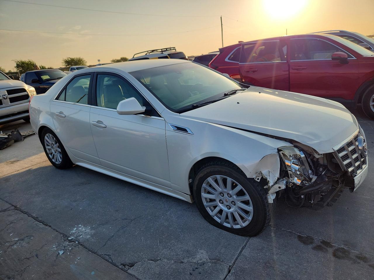 2013 Cadillac Cts Luxury Collection White vin: 1G6DE5E52D0105488
