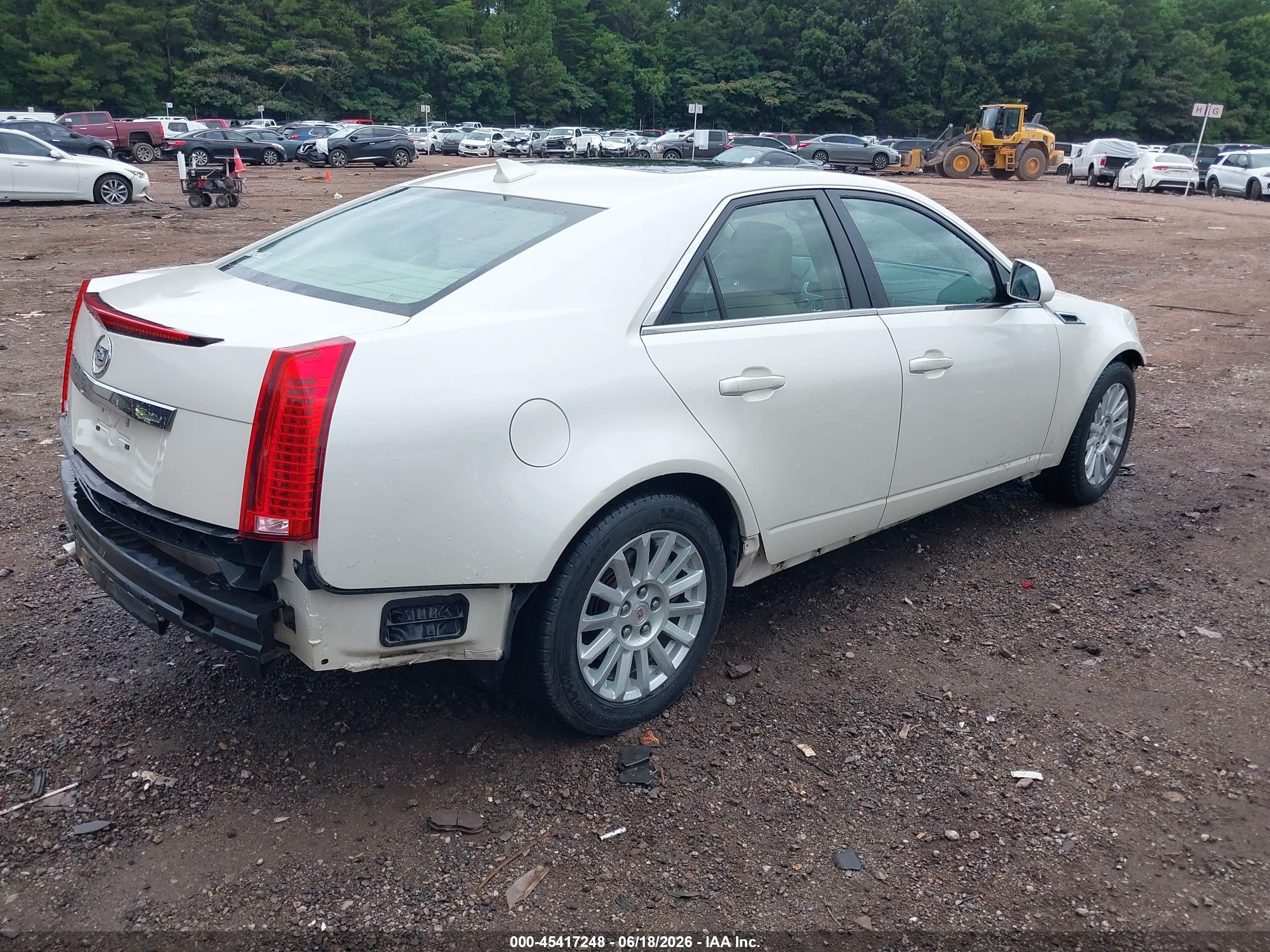 2012 Cadillac Cts Luxury White vin: 1G6DE5E53C0151703