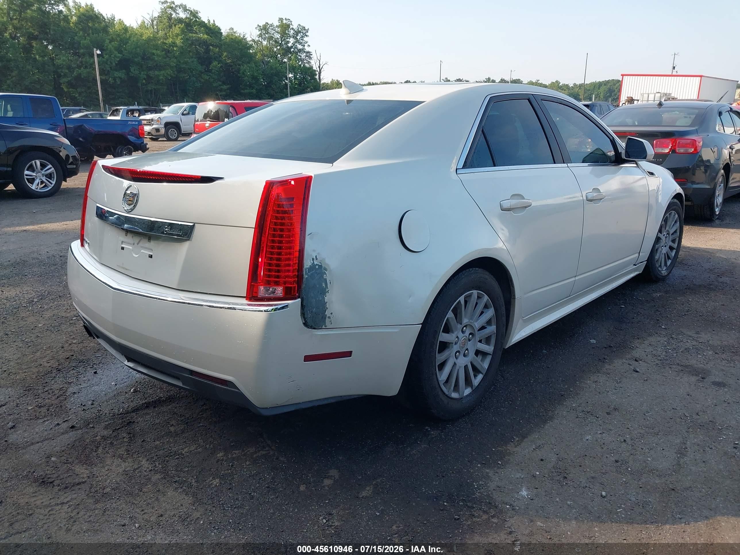 2013 Cadillac Cts Luxury White vin: 1G6DE5E56D0144830