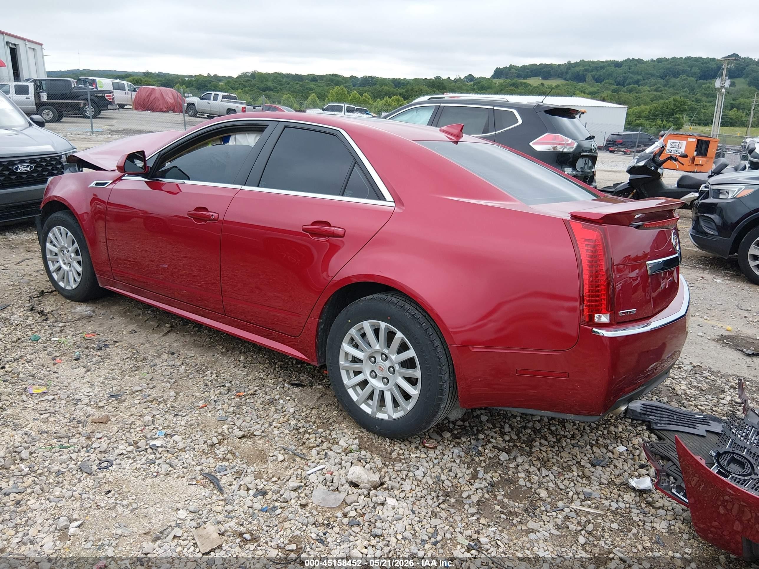 2012 Cadillac Cts Luxury Red vin: 1G6DE5E59C0113599