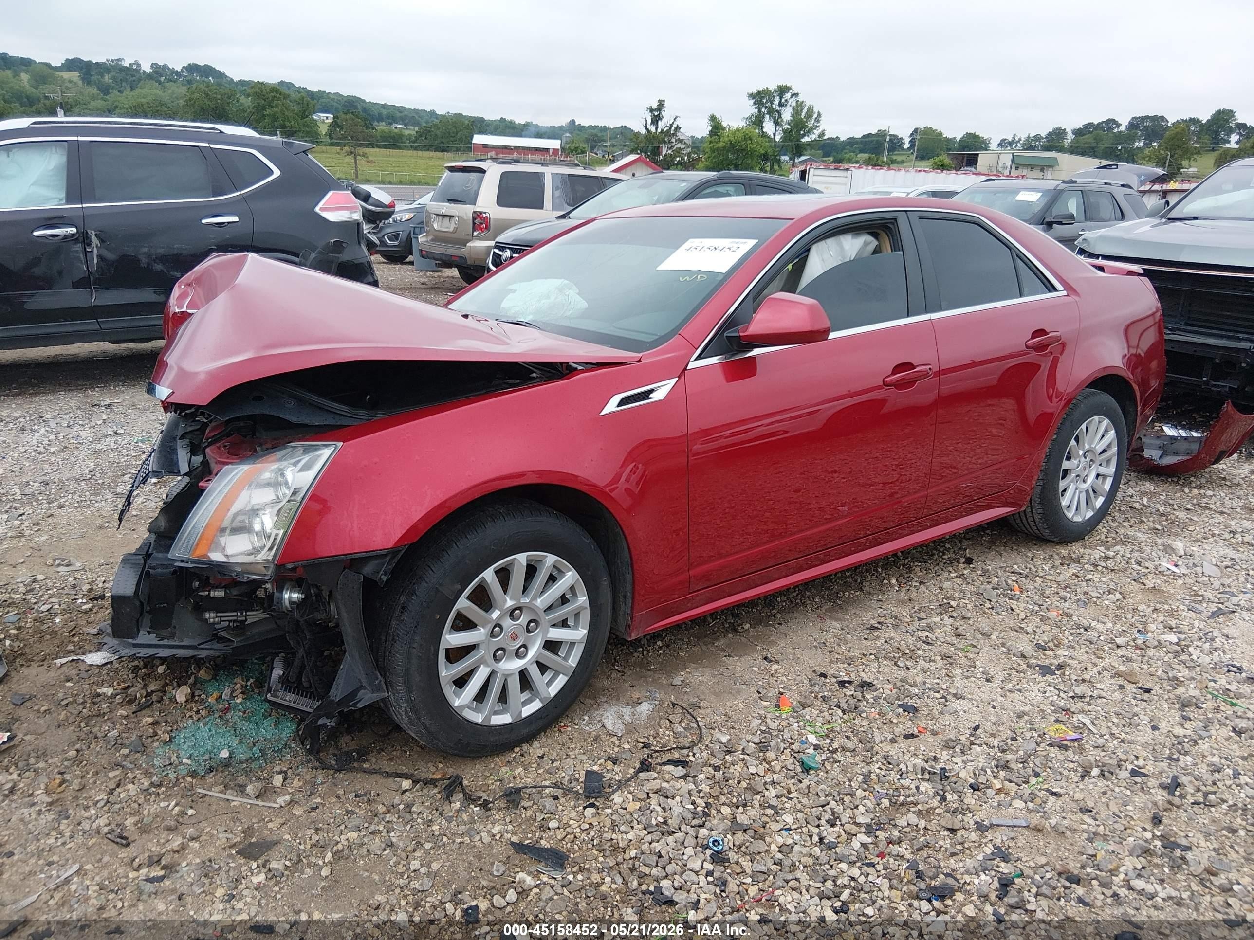 2012 Cadillac Cts Luxury Red vin: 1G6DE5E59C0113599