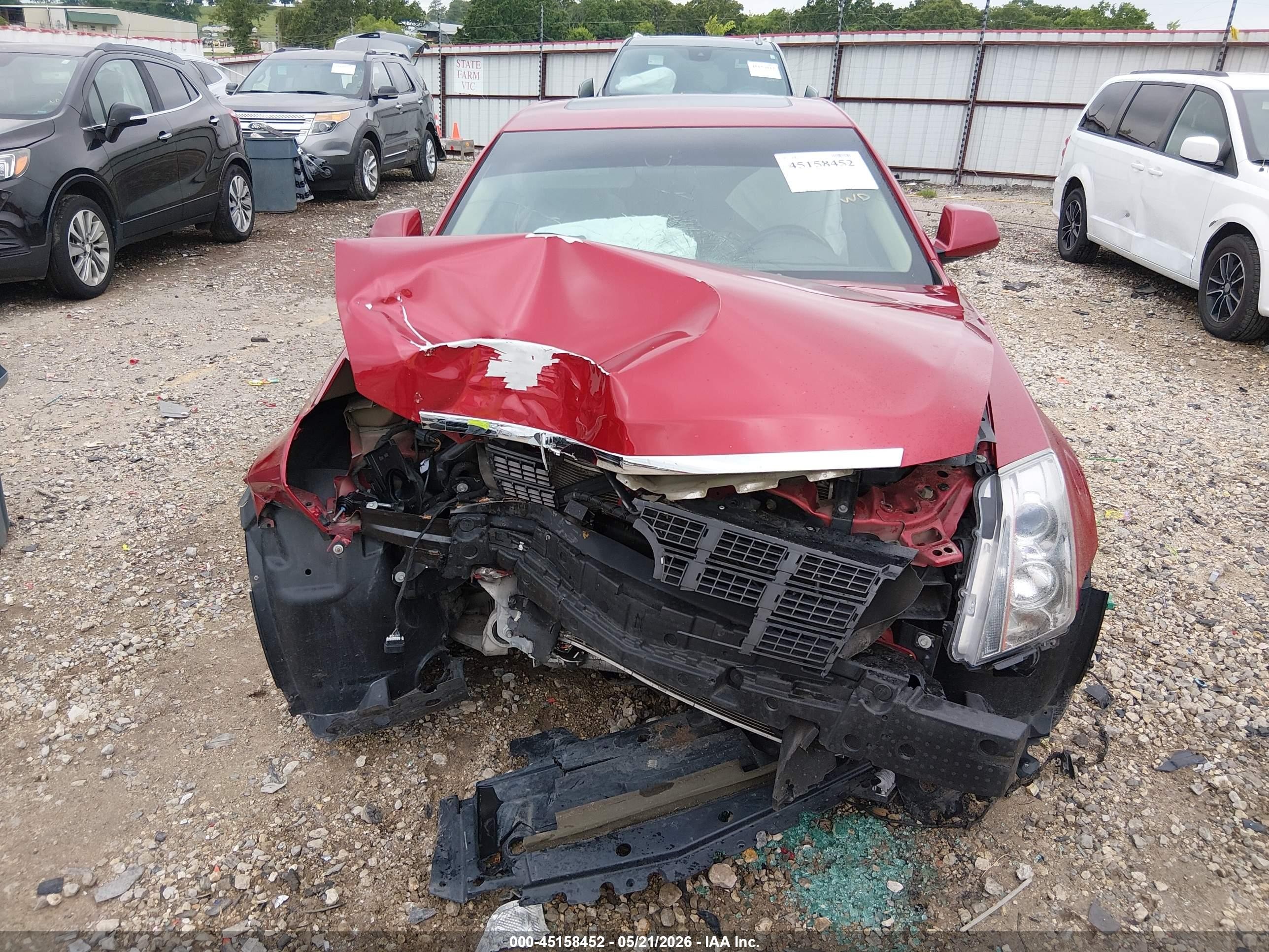 2012 Cadillac Cts Luxury Red vin: 1G6DE5E59C0113599