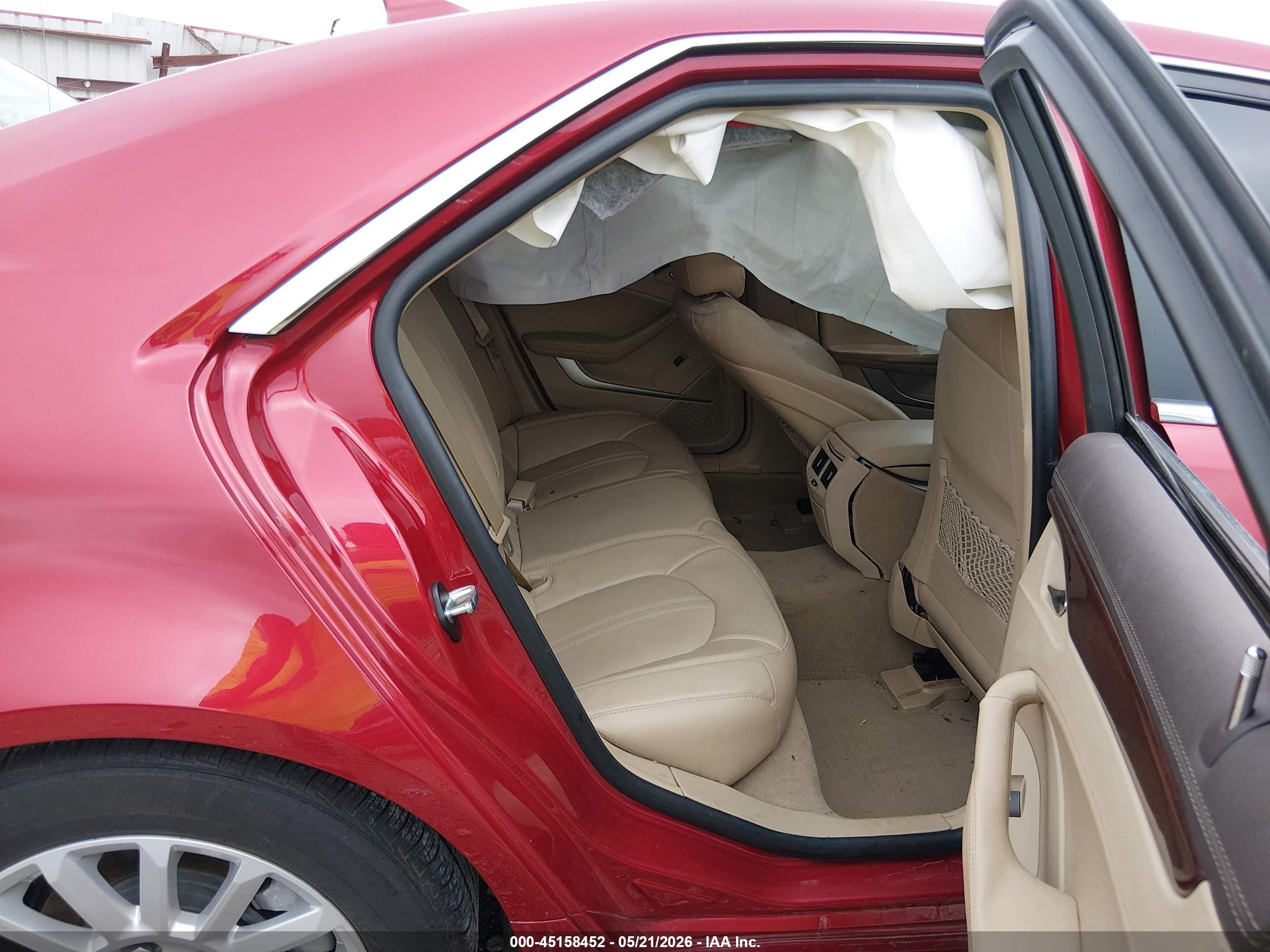 2012 Cadillac Cts Luxury Red vin: 1G6DE5E59C0113599