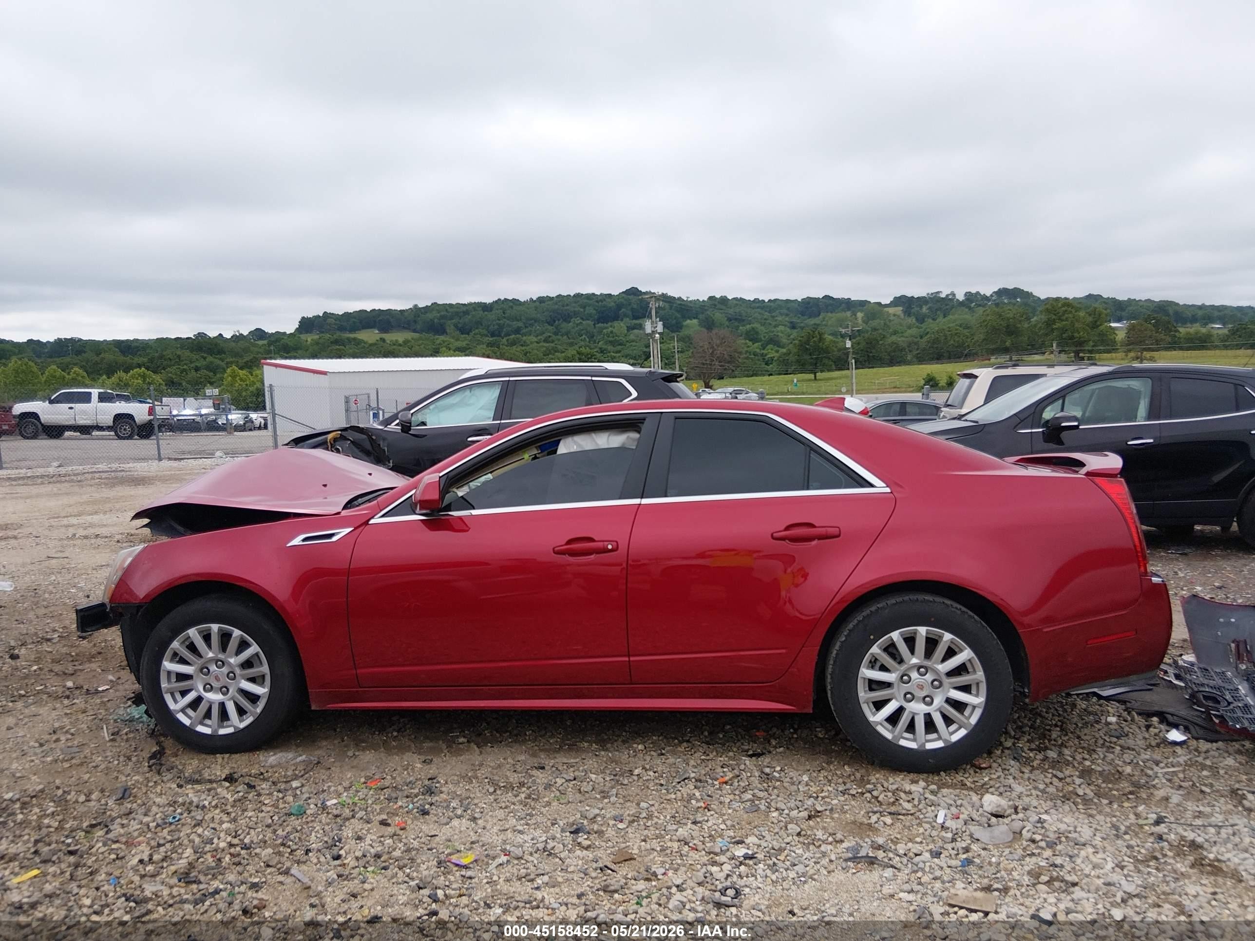 2012 Cadillac Cts Luxury Red vin: 1G6DE5E59C0113599