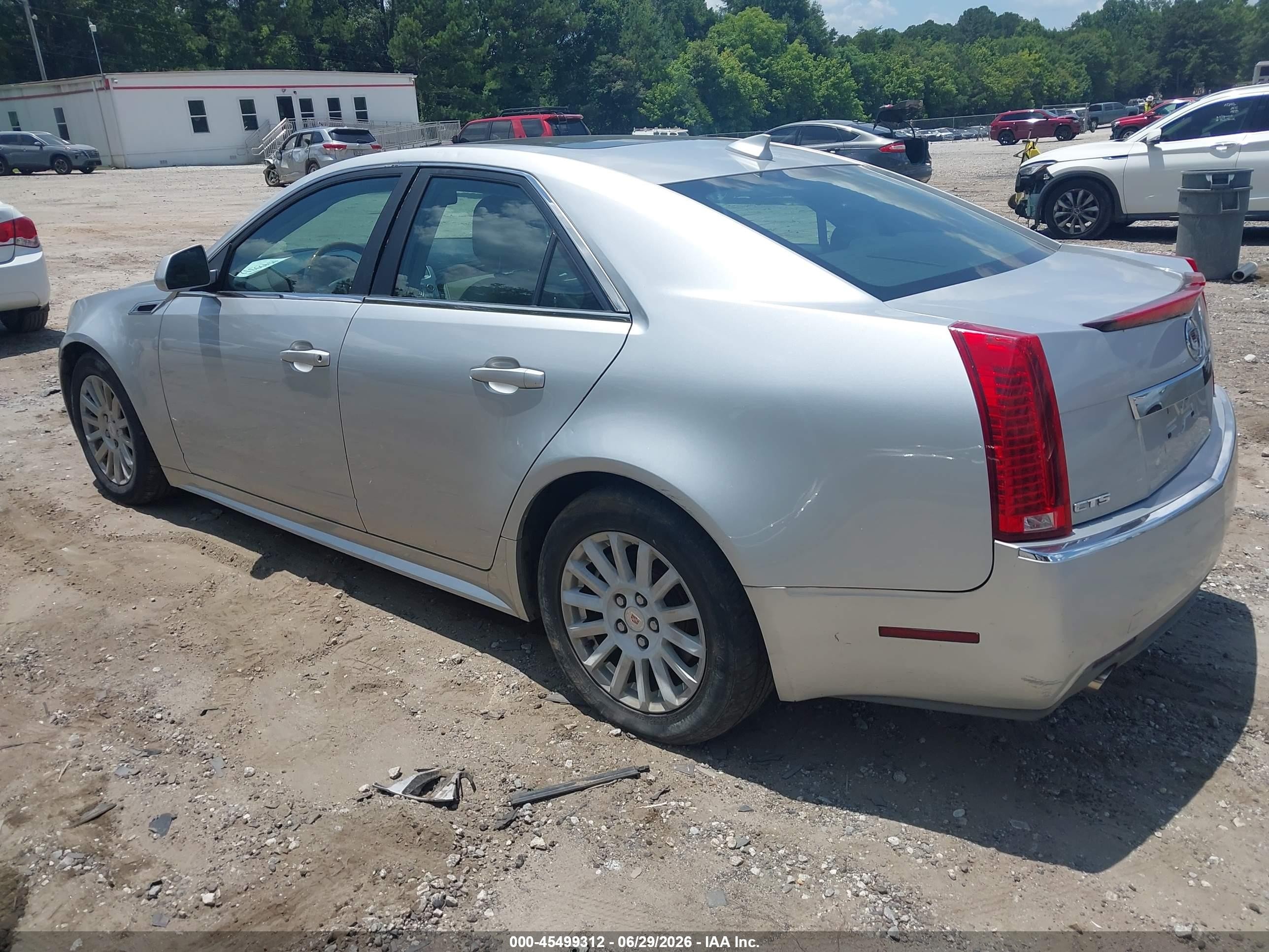 2012 Cadillac Cts Luxury Silver vin: 1G6DE5E5XC0101199